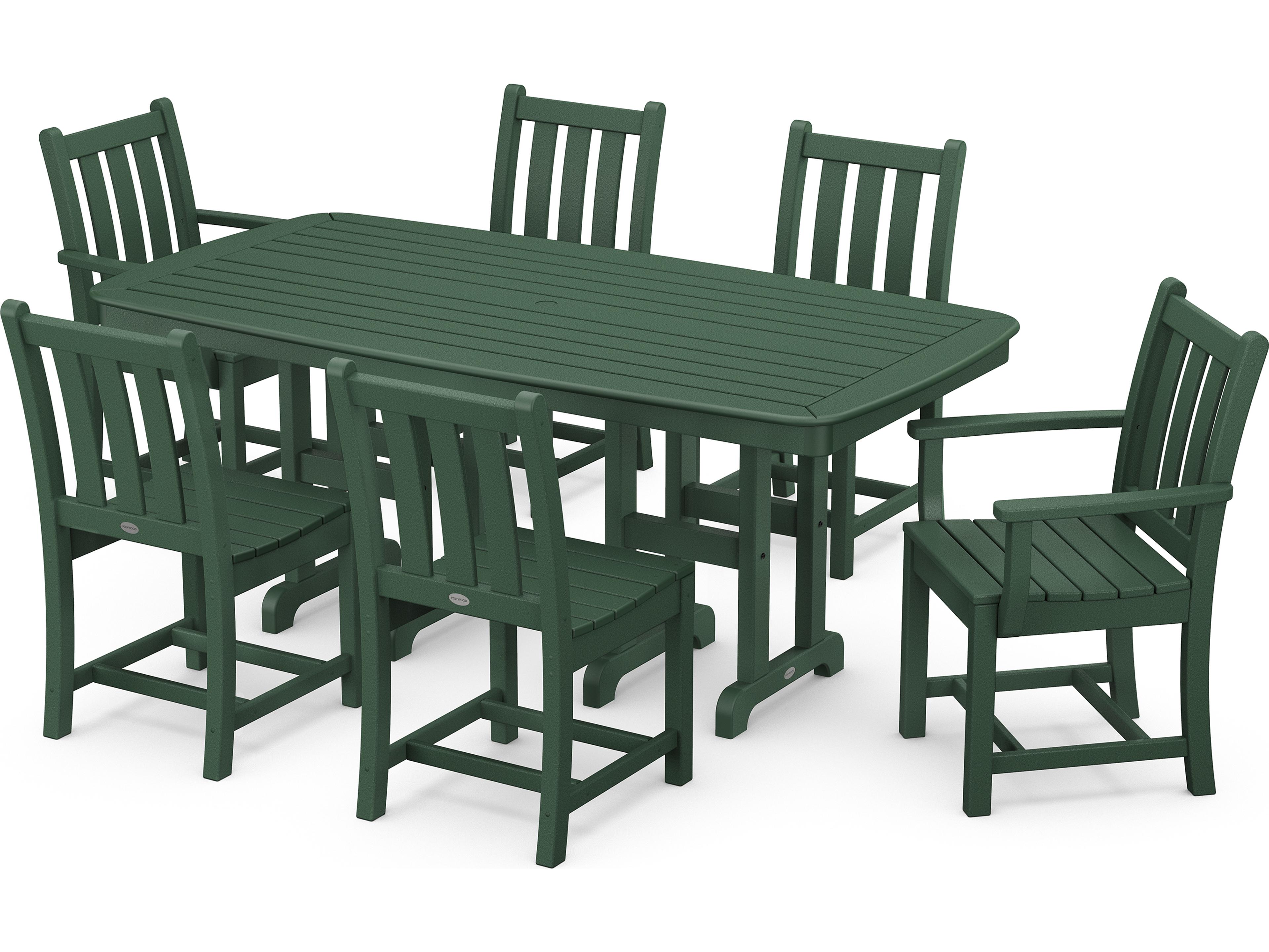 POLYWOOD® Traditional Garden Recycled Plastic Outdoor Dining Set