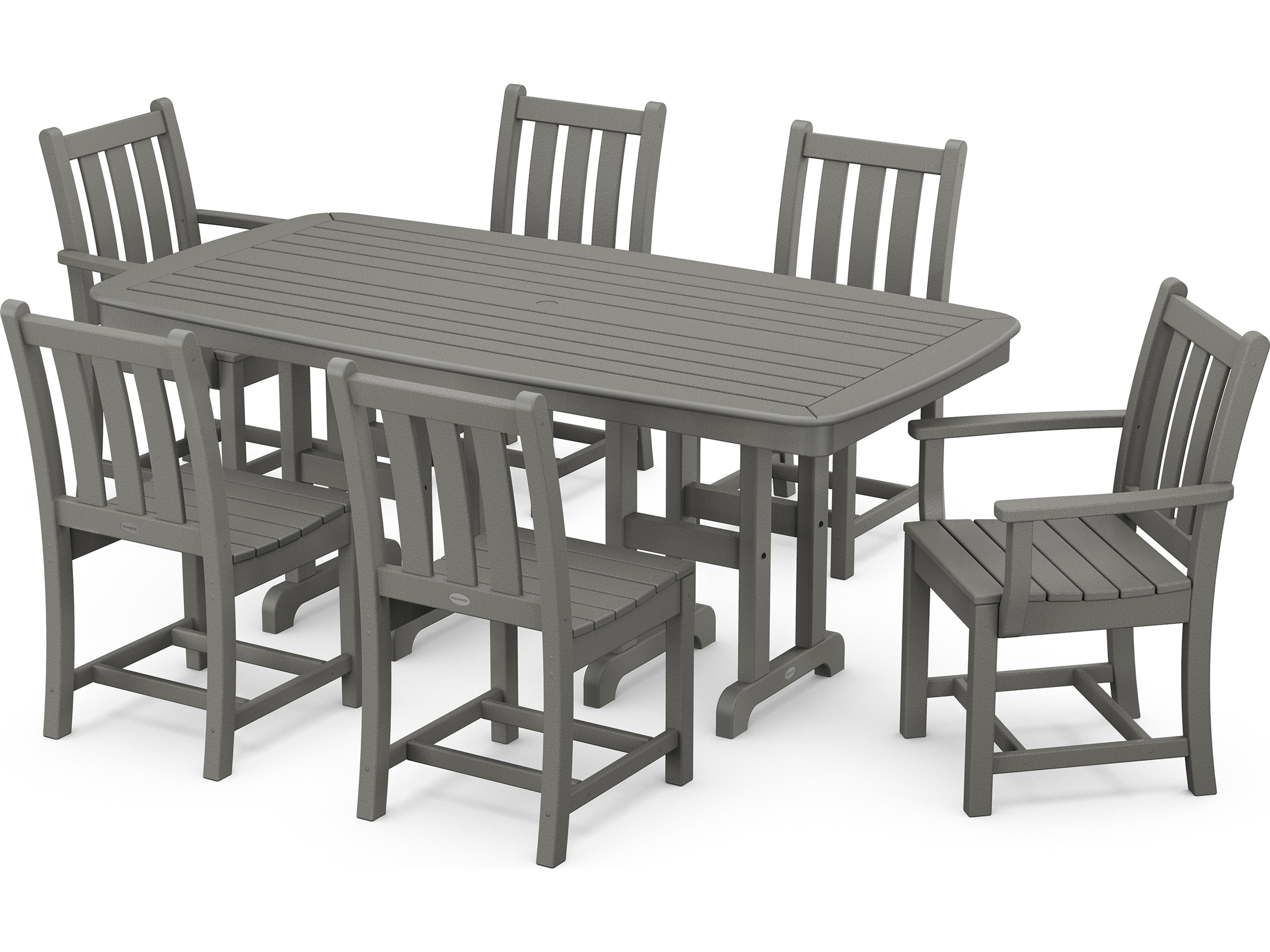 POLYWOOD® Traditional Garden Recycled Plastic Outdoor Dining Set