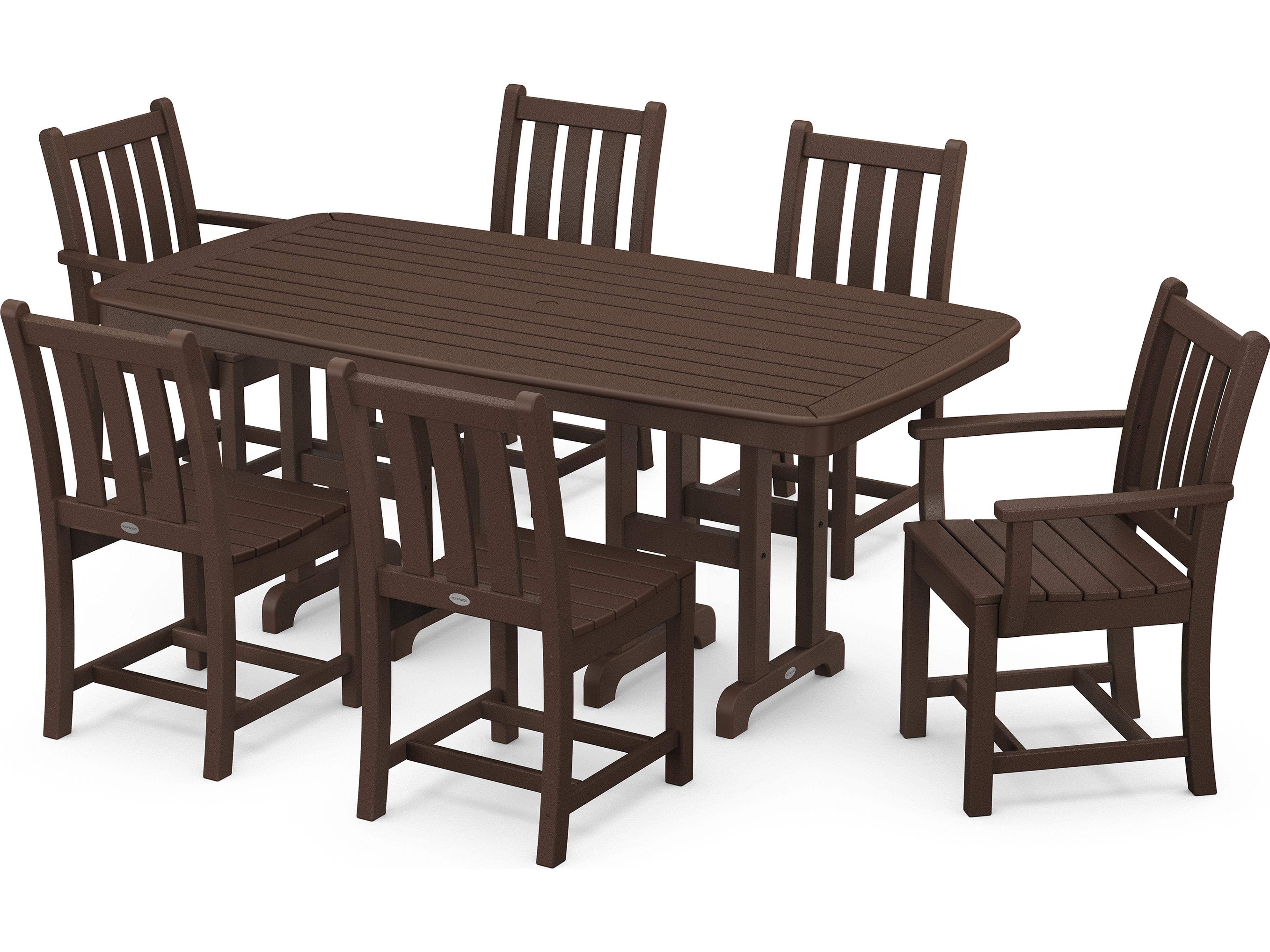 POLYWOOD® Traditional Garden Recycled Plastic Outdoor Dining Set