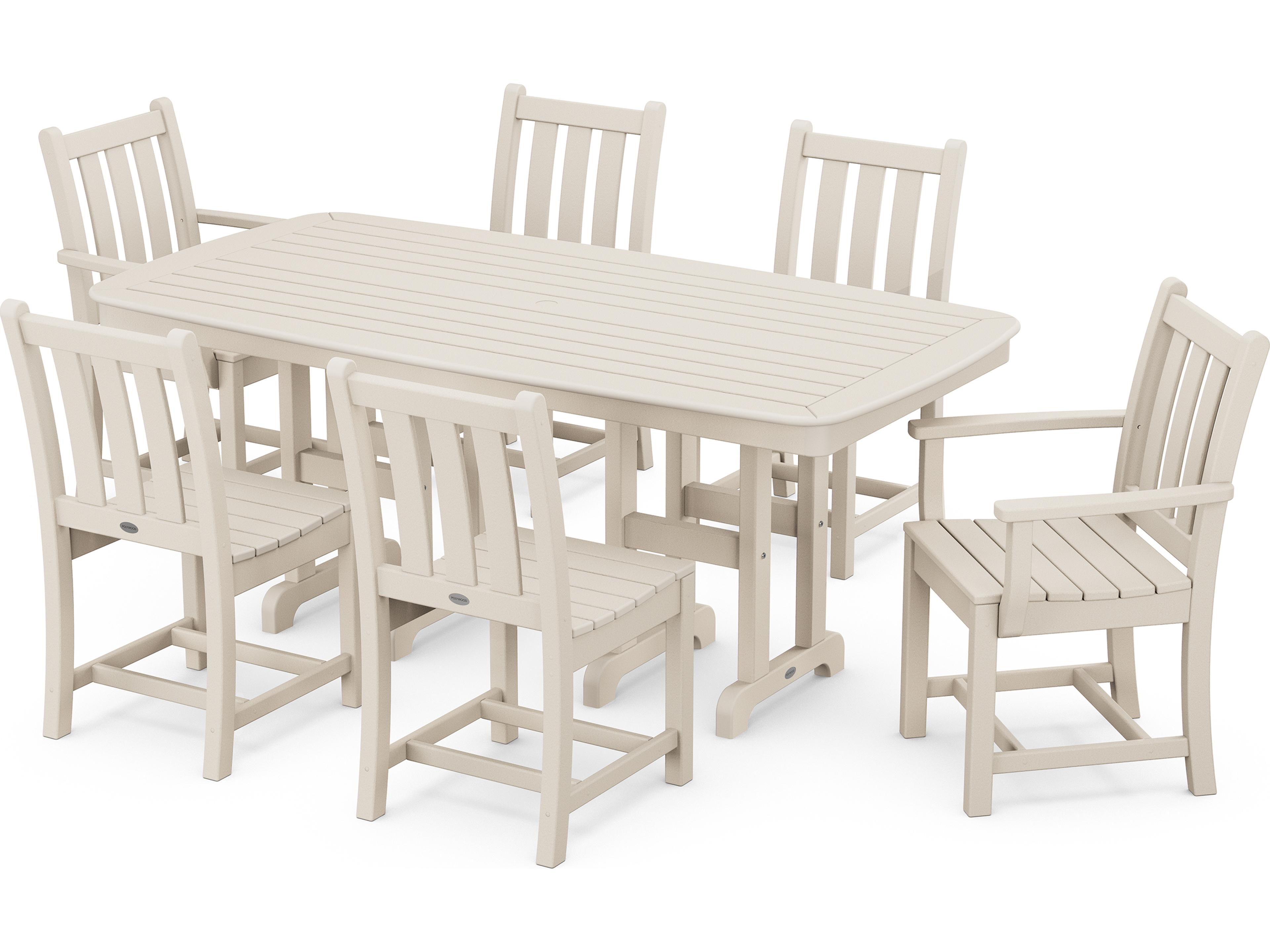 POLYWOOD® Traditional Garden Recycled Plastic Outdoor Dining Set