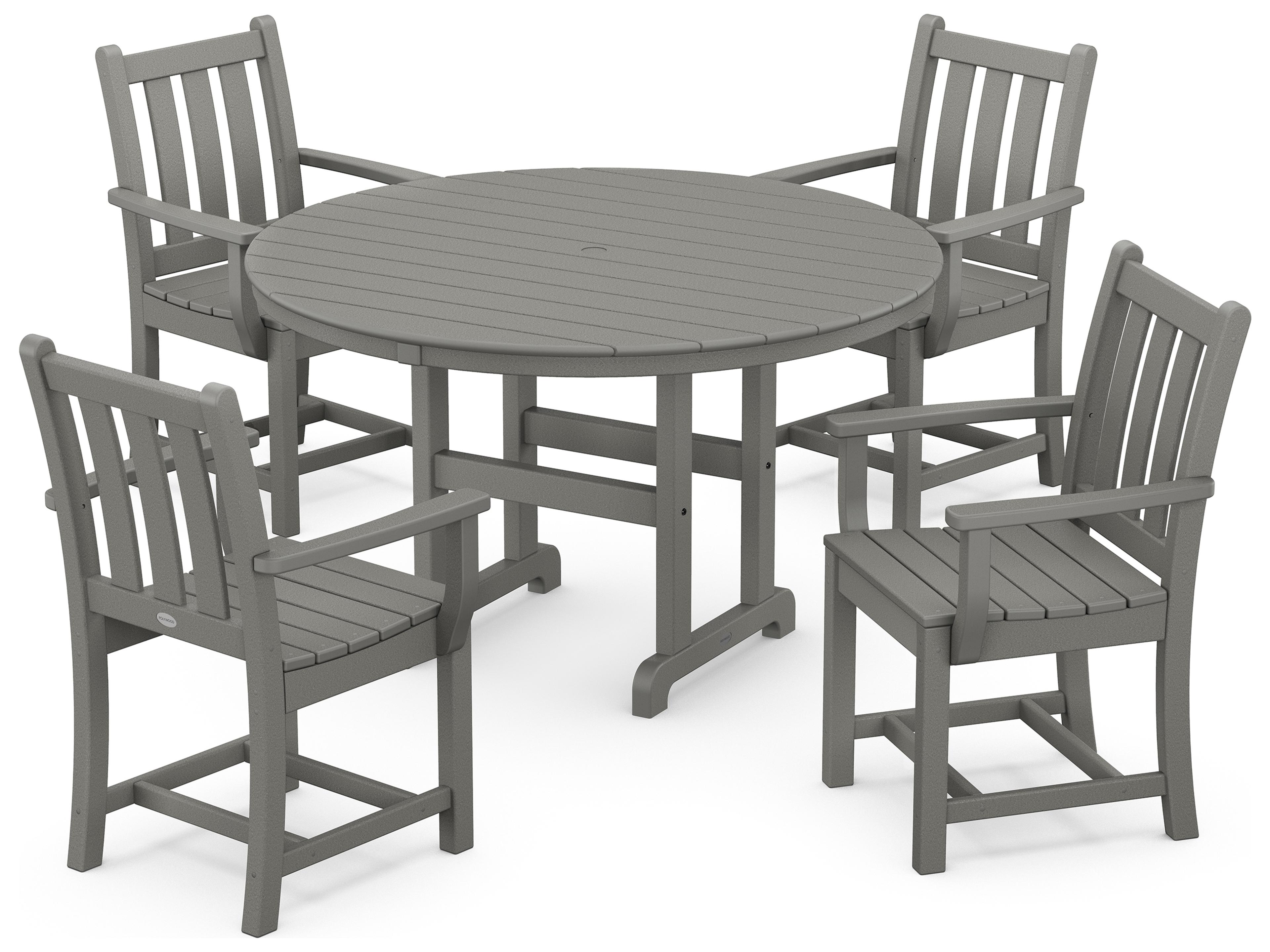 POLYWOOD® Traditional Garden Recycled Plastic Outdoor Patio Dining Set