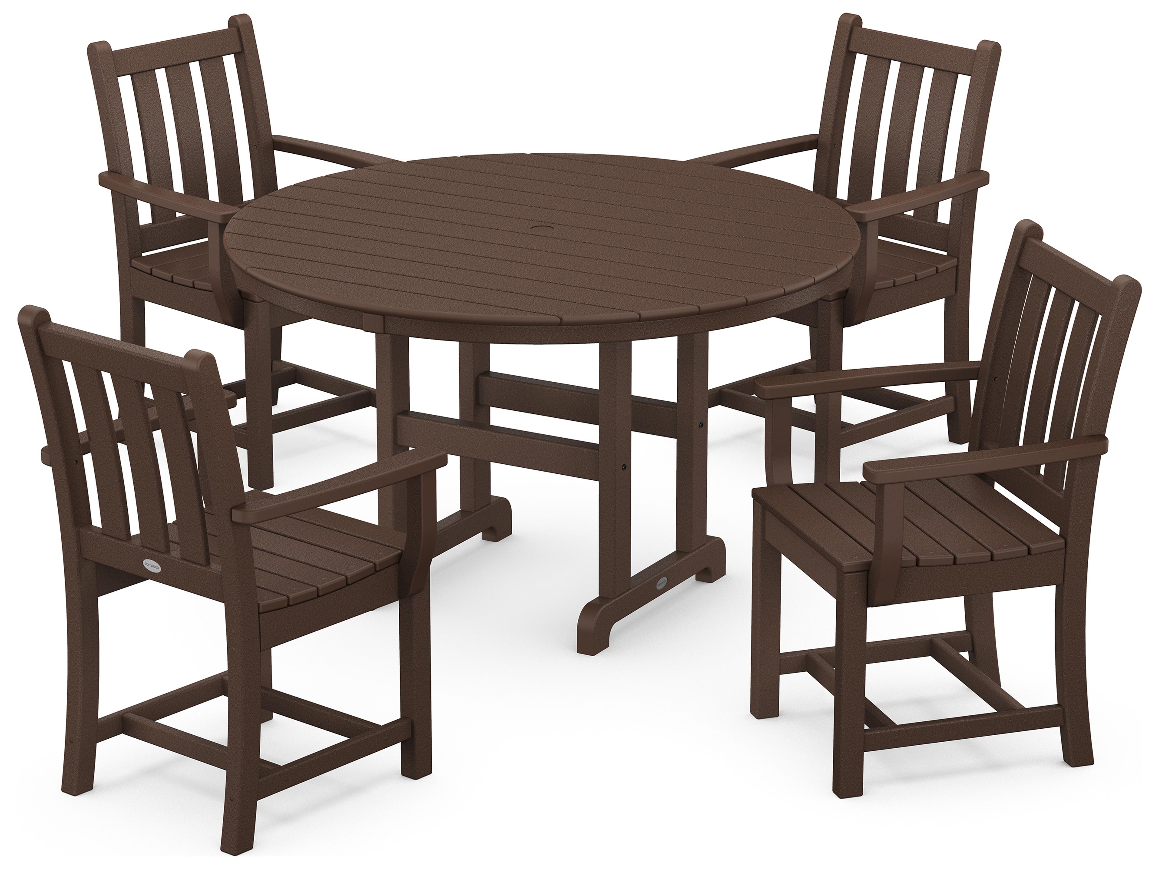 POLYWOOD® Traditional Garden Recycled Plastic Outdoor Patio Dining Set