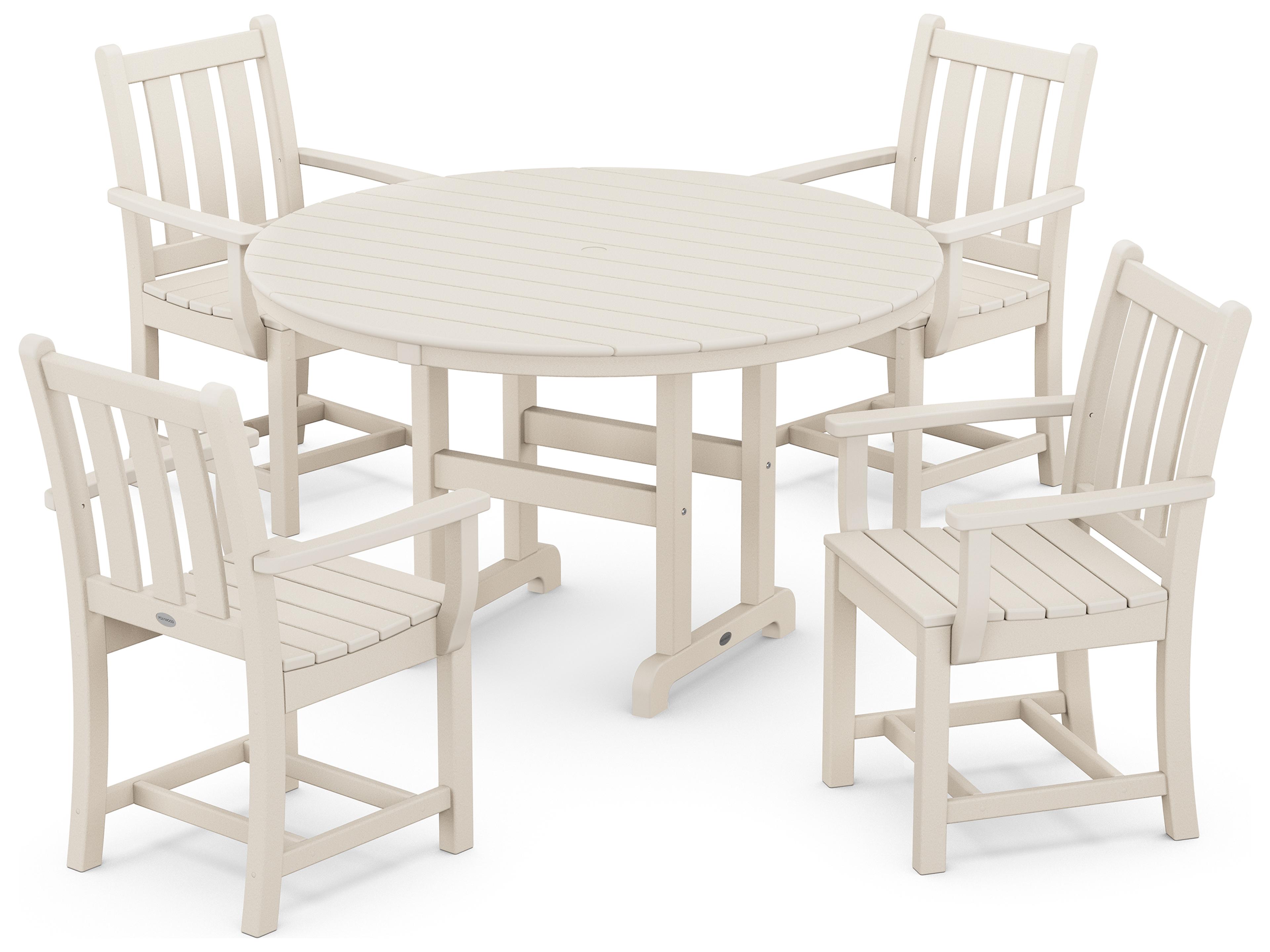 POLYWOOD® Traditional Garden Recycled Plastic Outdoor Patio Dining Set