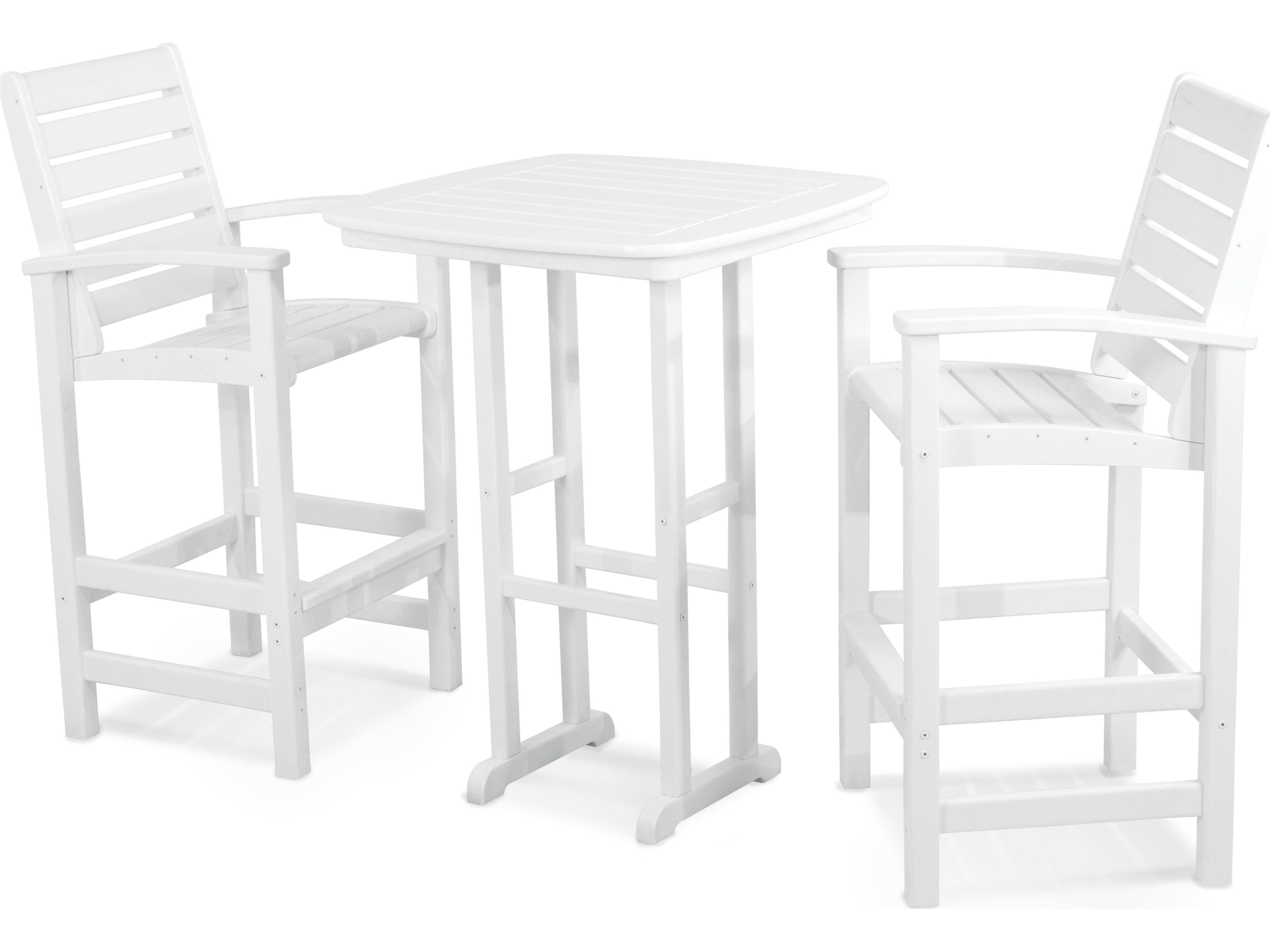 POLYWOOD® Signature Recycled Plastic 3-Piece Bar Set