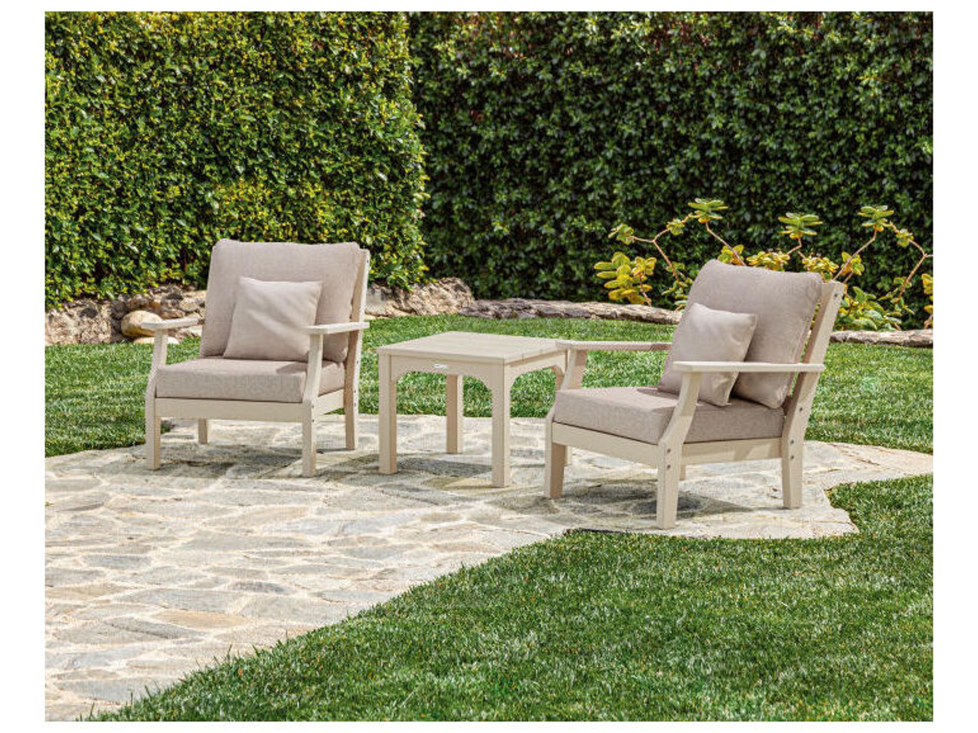 POLYWOOD® Martha Stewart Chinoiserie 3-Piece Deep Seating Set