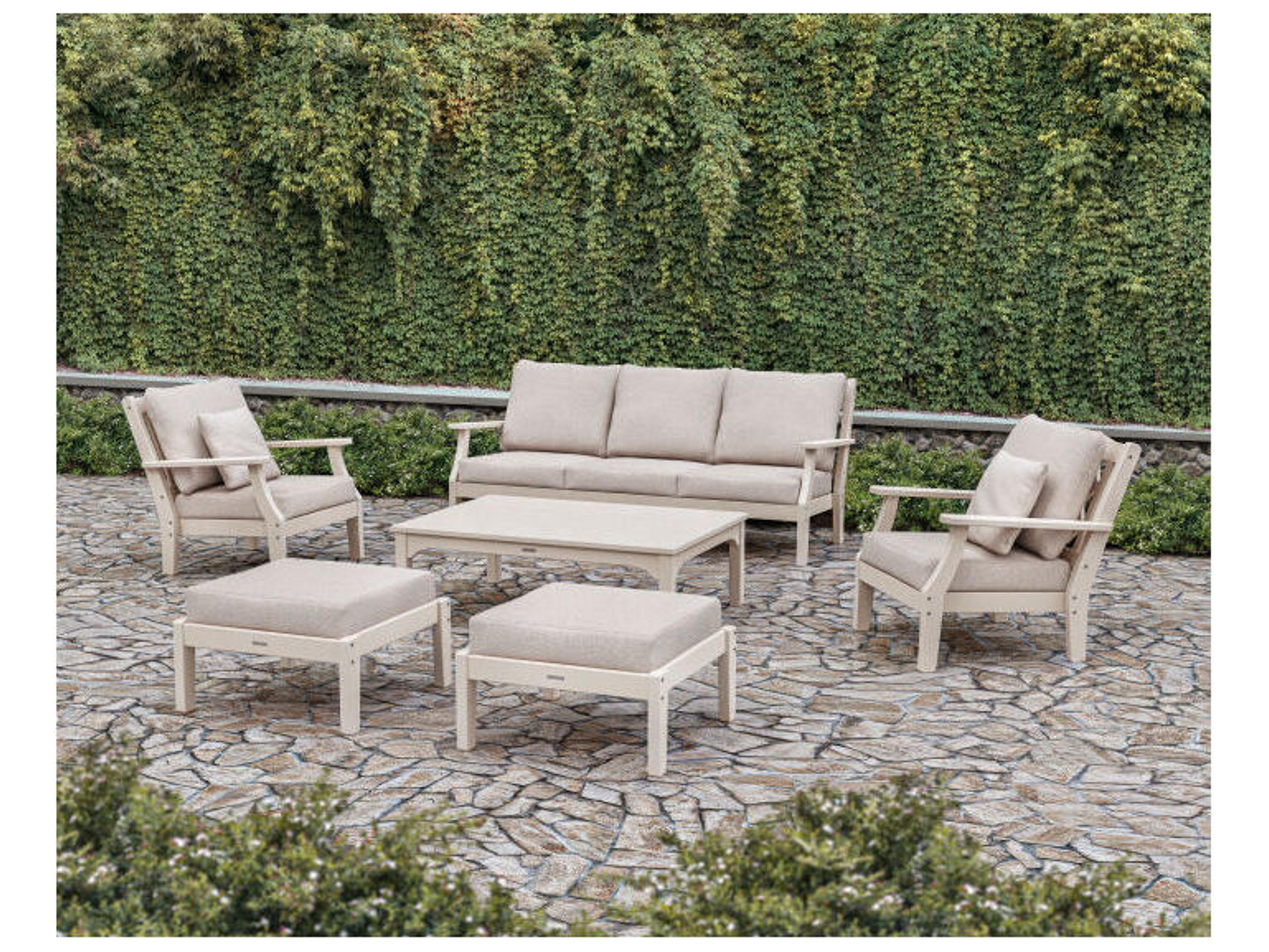 POLYWOOD® Martha Stewart Chinoiserie 6-Piece Lounge Sofa Set