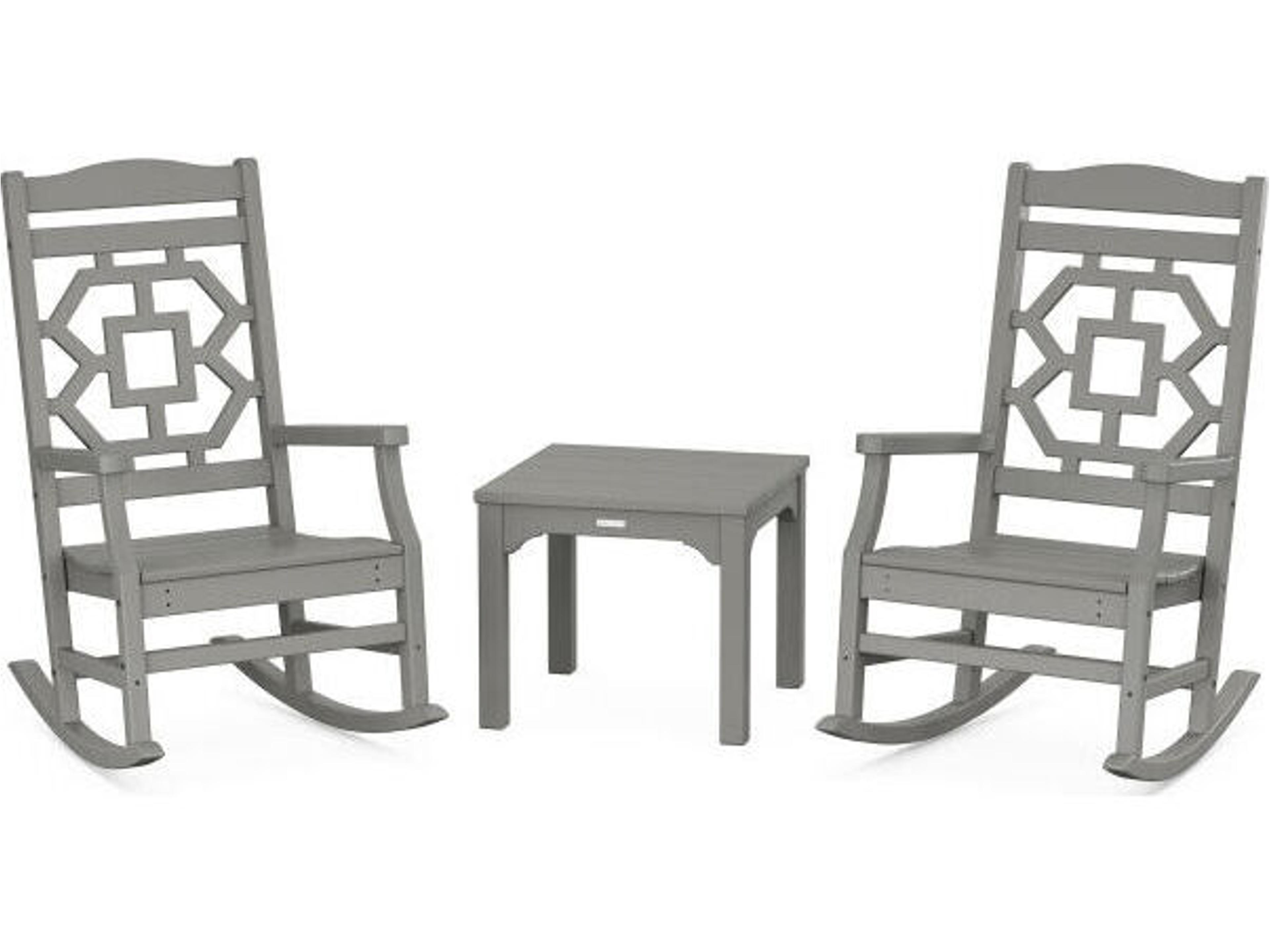 Martha Stewart Chinoiserie 3-Piece Rocking Chair Set