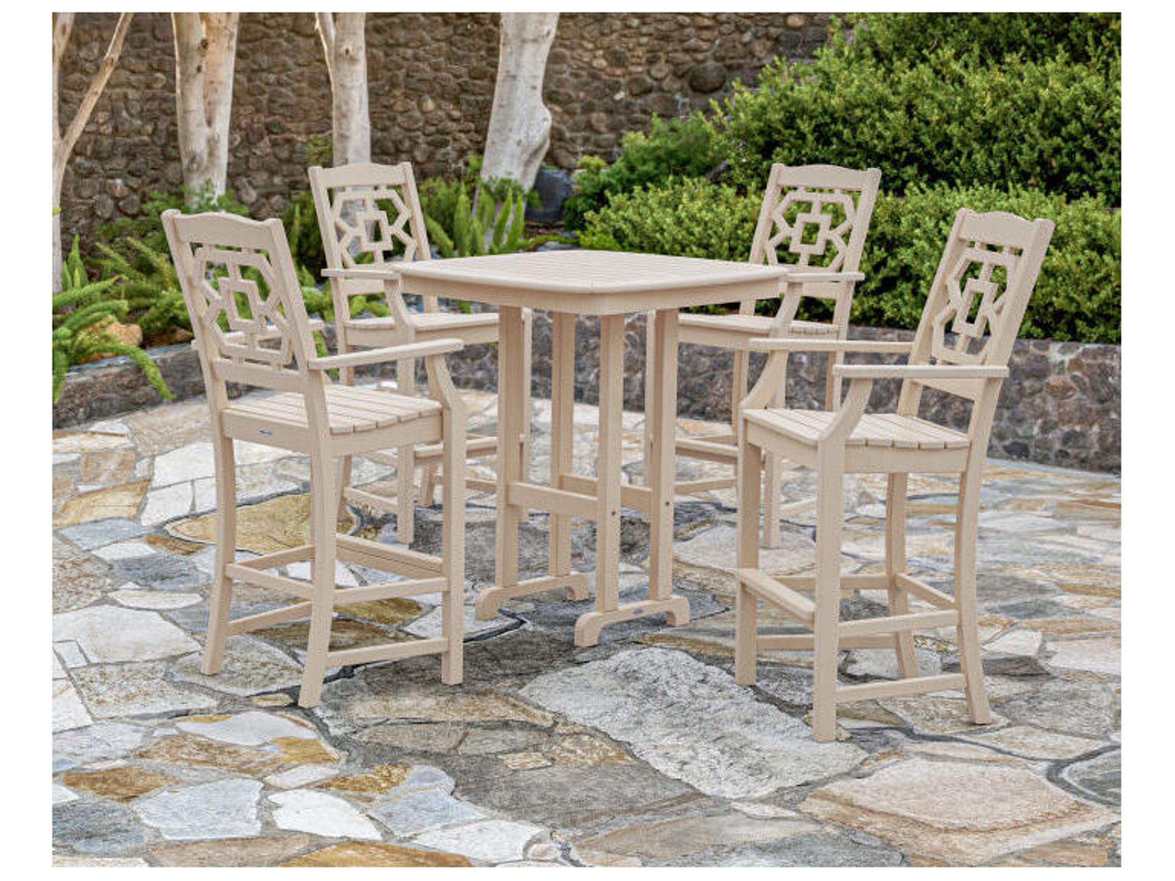 POLYWOOD® Martha Stewart Chinoiserie 5-Piece Bar Set