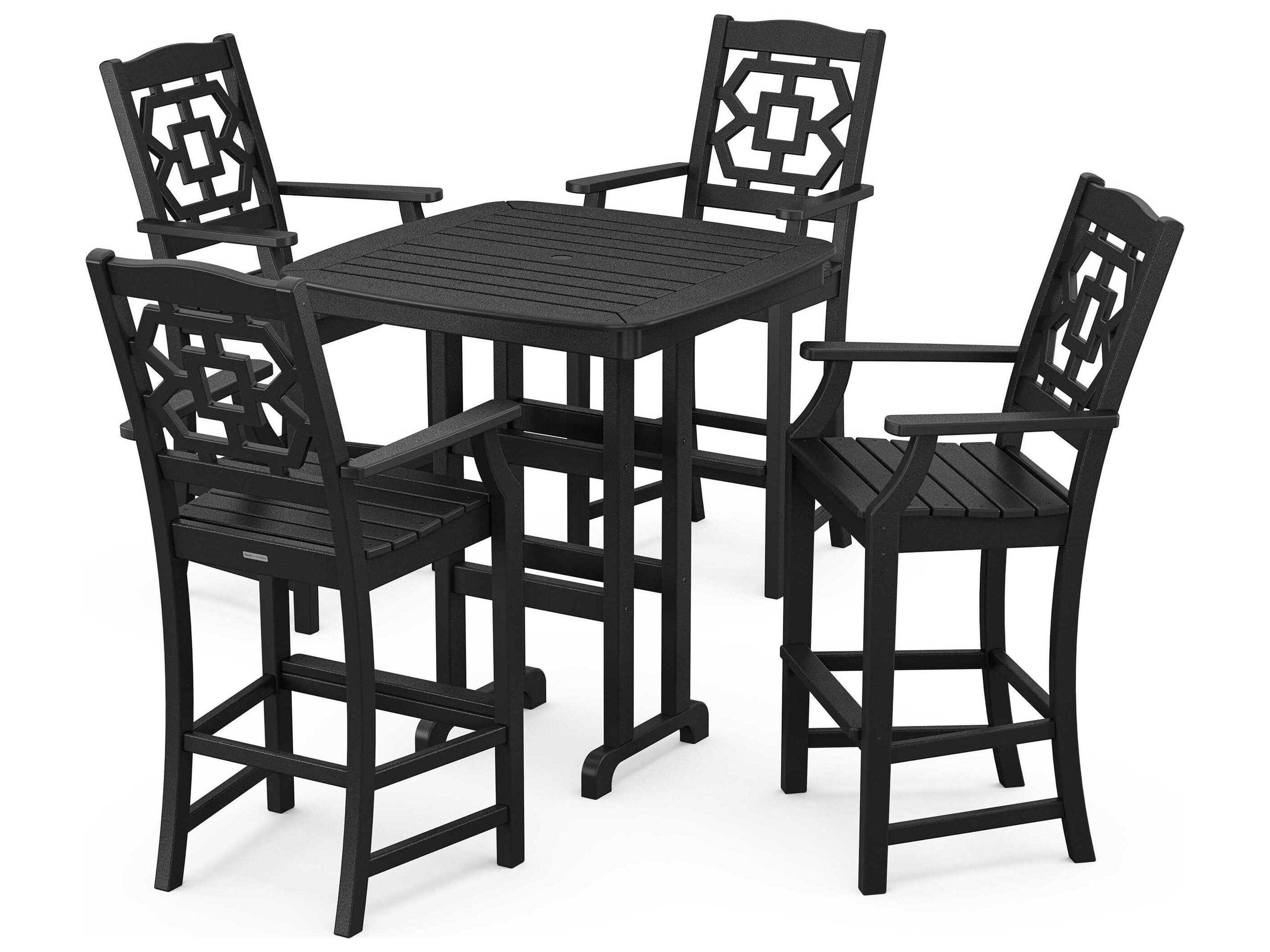 POLYWOOD® Martha Stewart Chinoiserie 5-Piece Bar Set