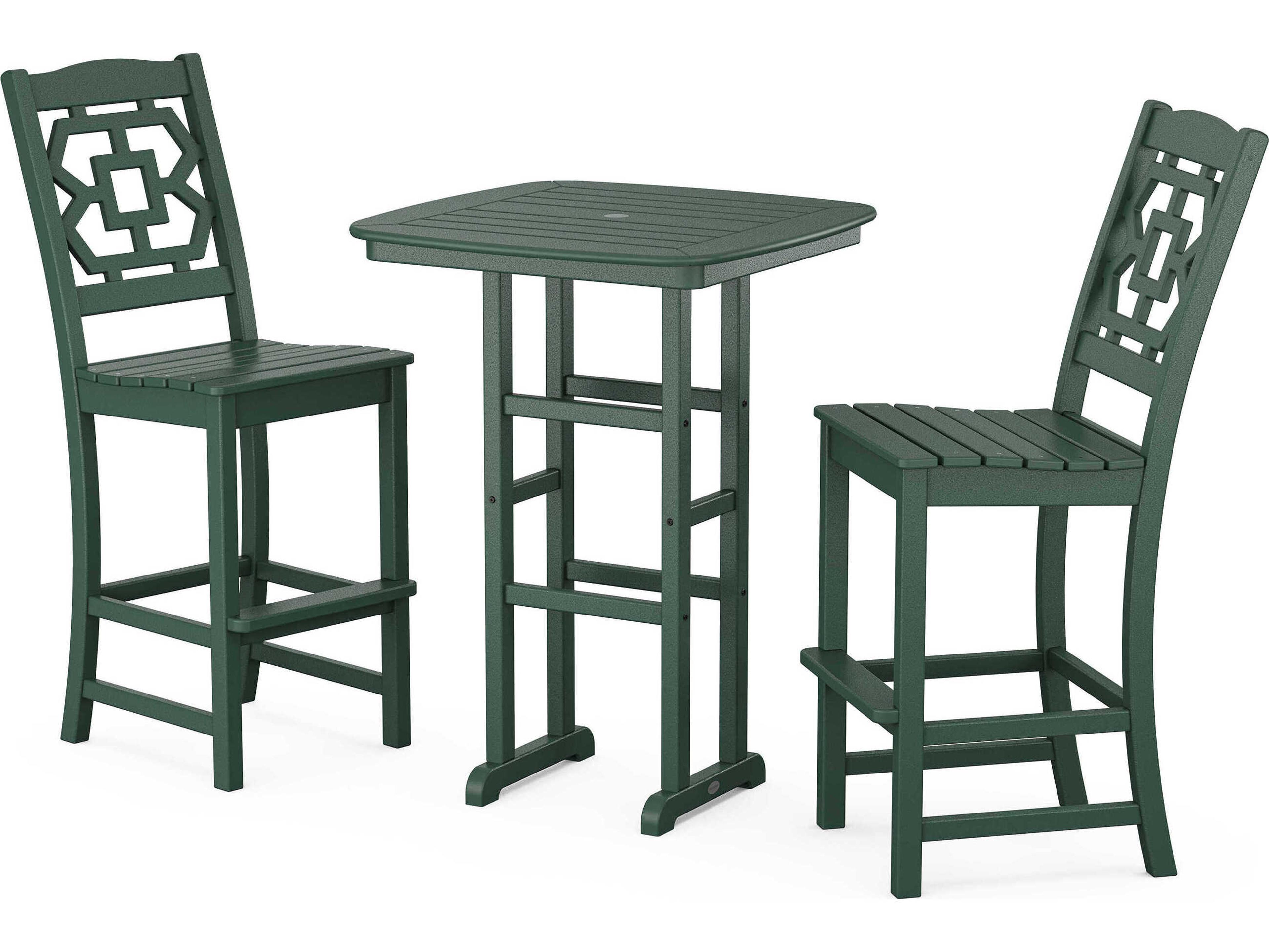 POLYWOOD® Martha Stewart Chinoiserie 3-Piece Bar Set