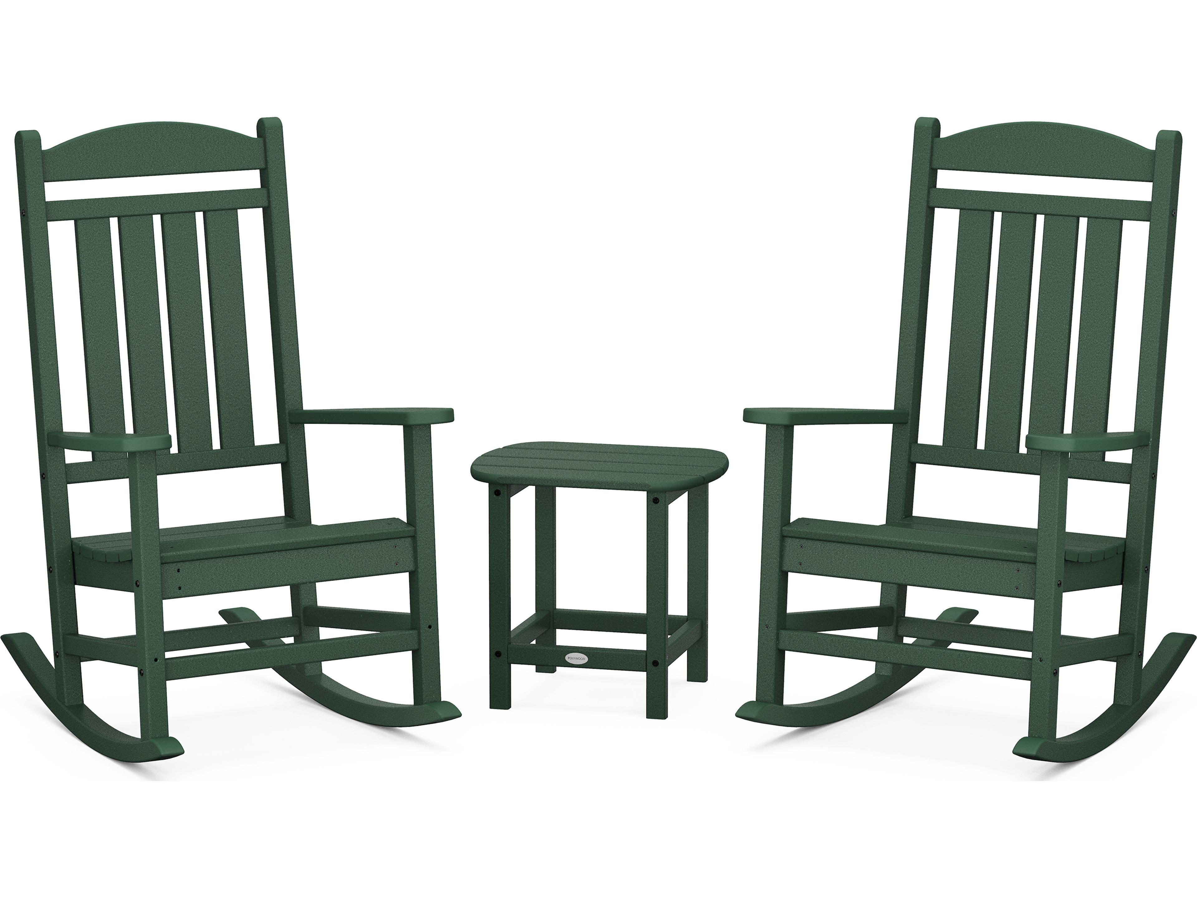 POLYWOOD® Presidential Recycled Plastic Rocker 3-Piece Set