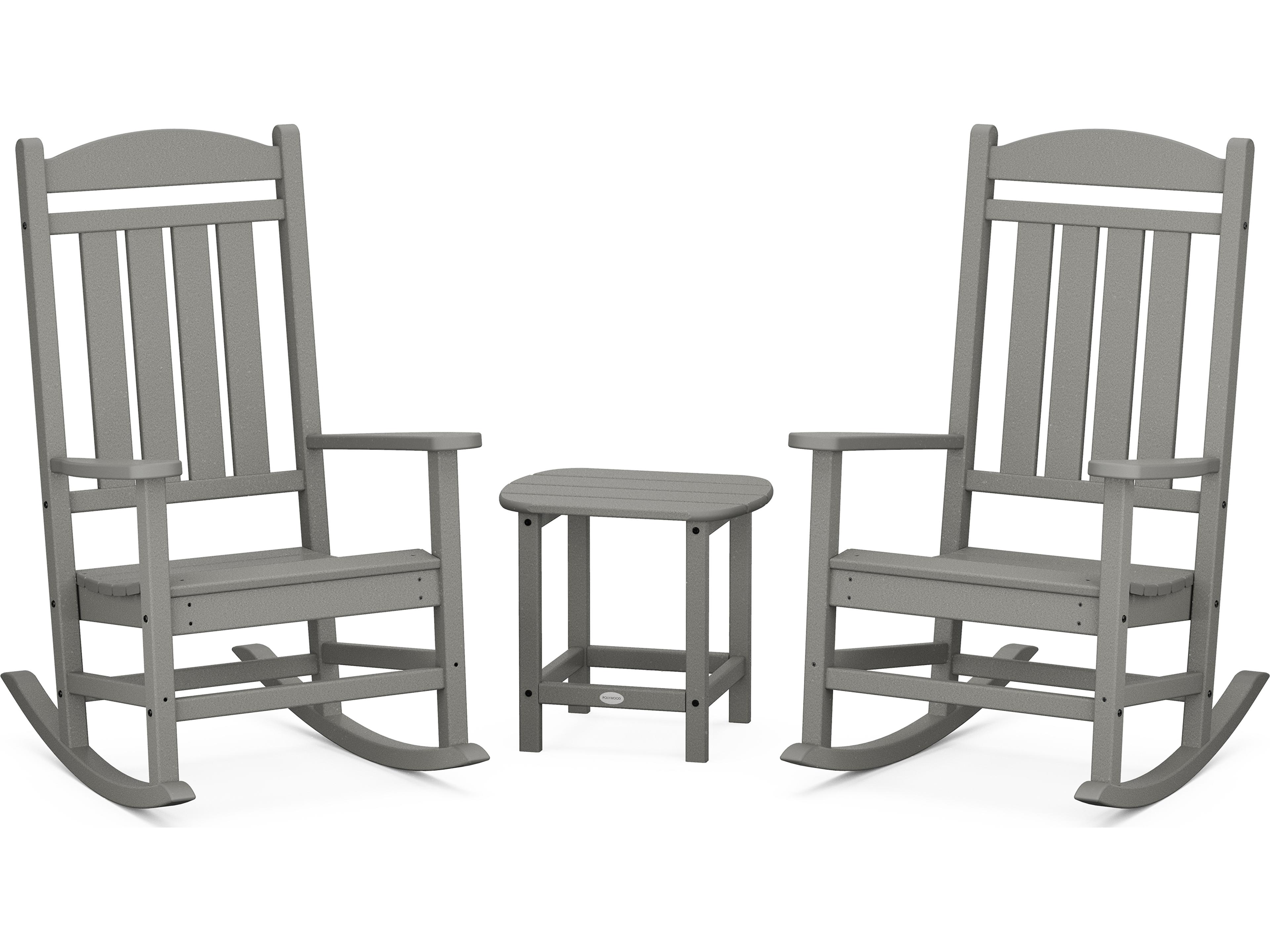 POLYWOOD® Presidential Recycled Plastic Rocker 3-Piece Set