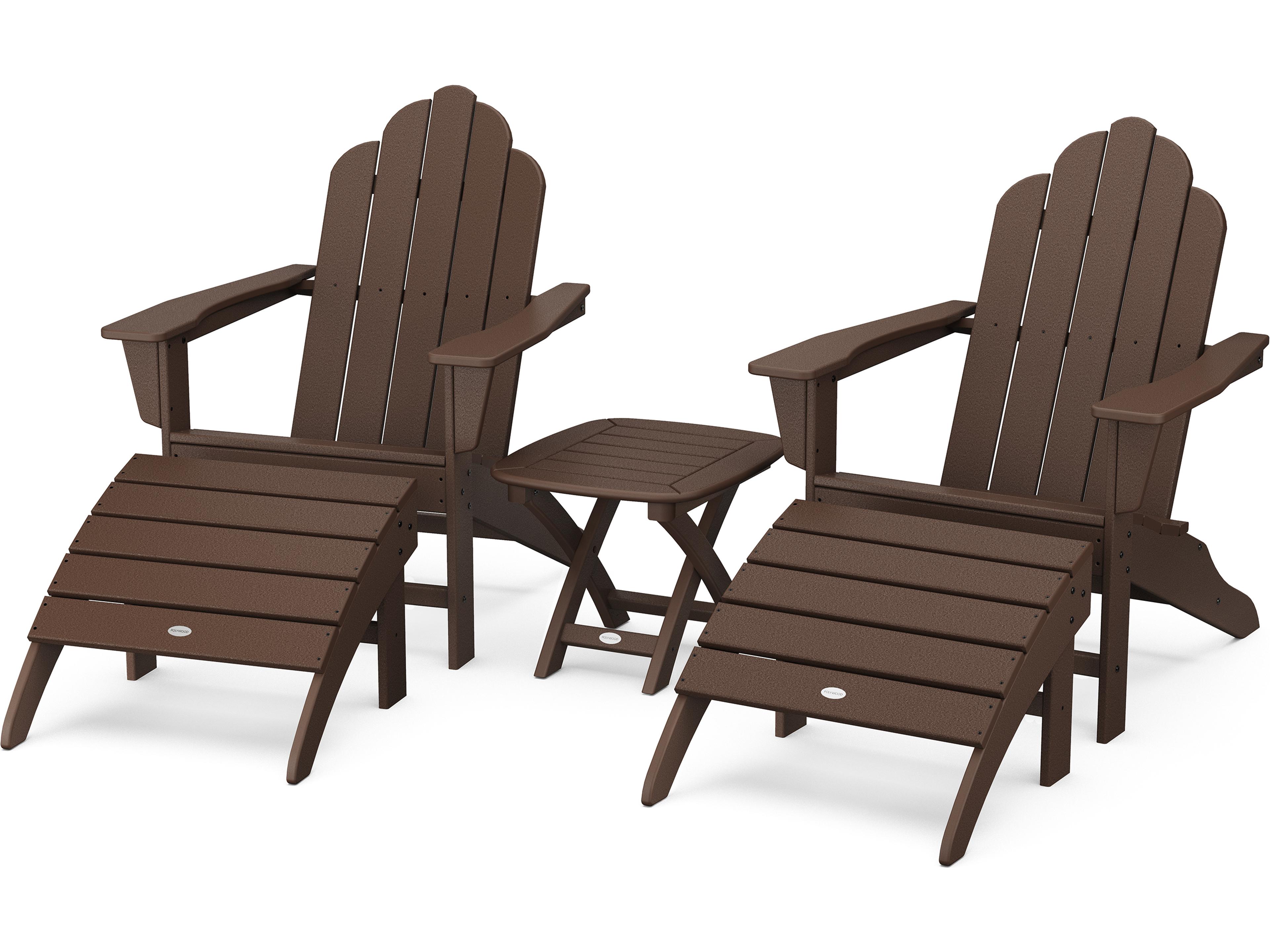 POLYWOOD® Long Island Recycled Plastic Adirondack 3-Piece Set