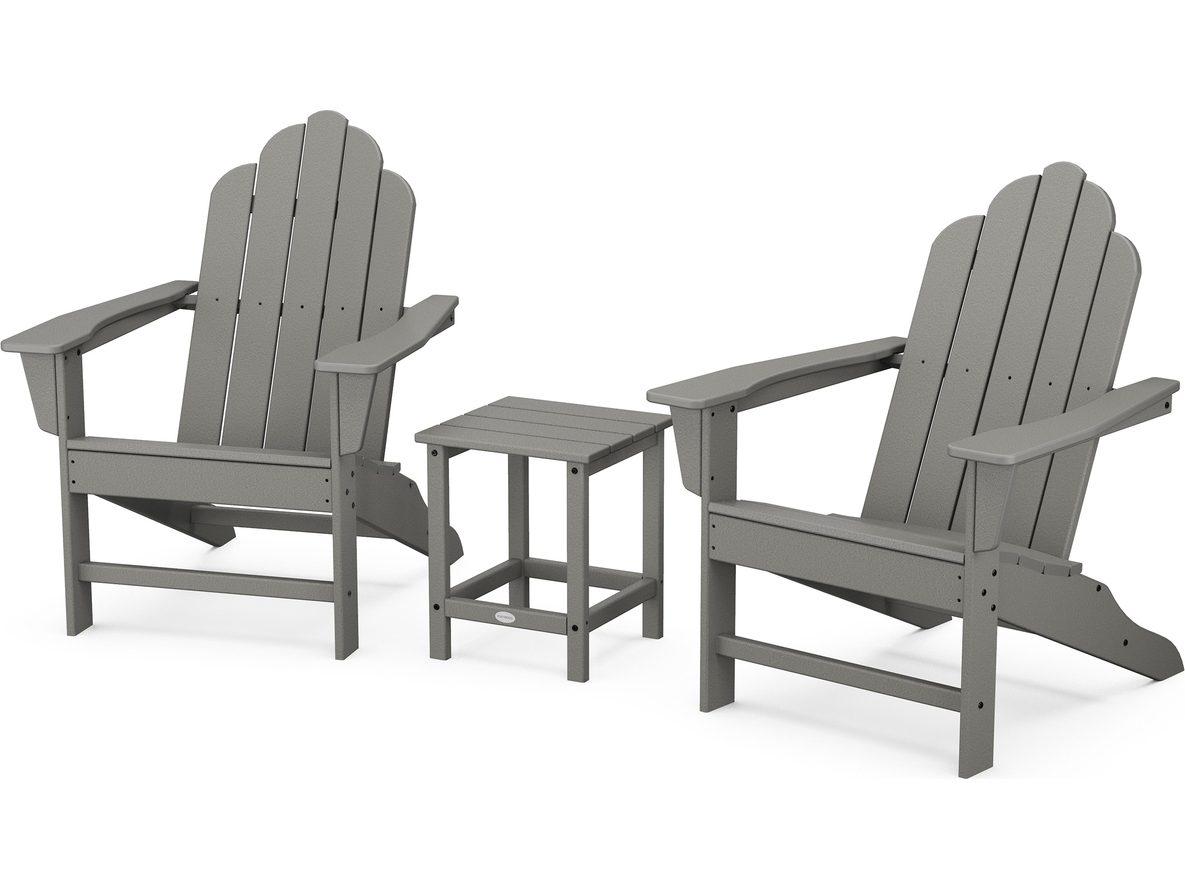 POLYWOOD® Long Island Recycled Plastic Adirondack 3-Piece Set