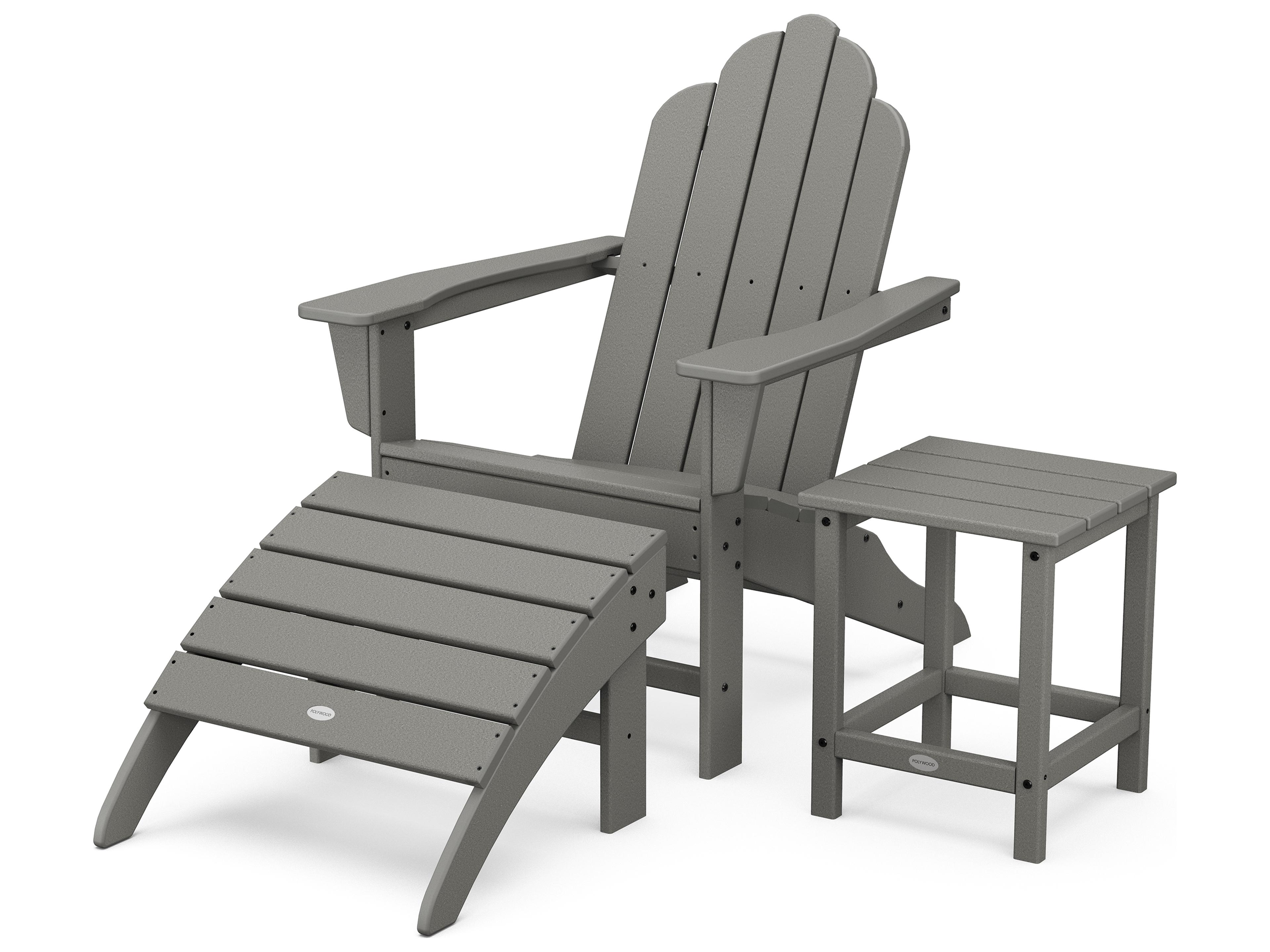 Long Island Recycled Plastic Adirondack 3-Piece Set