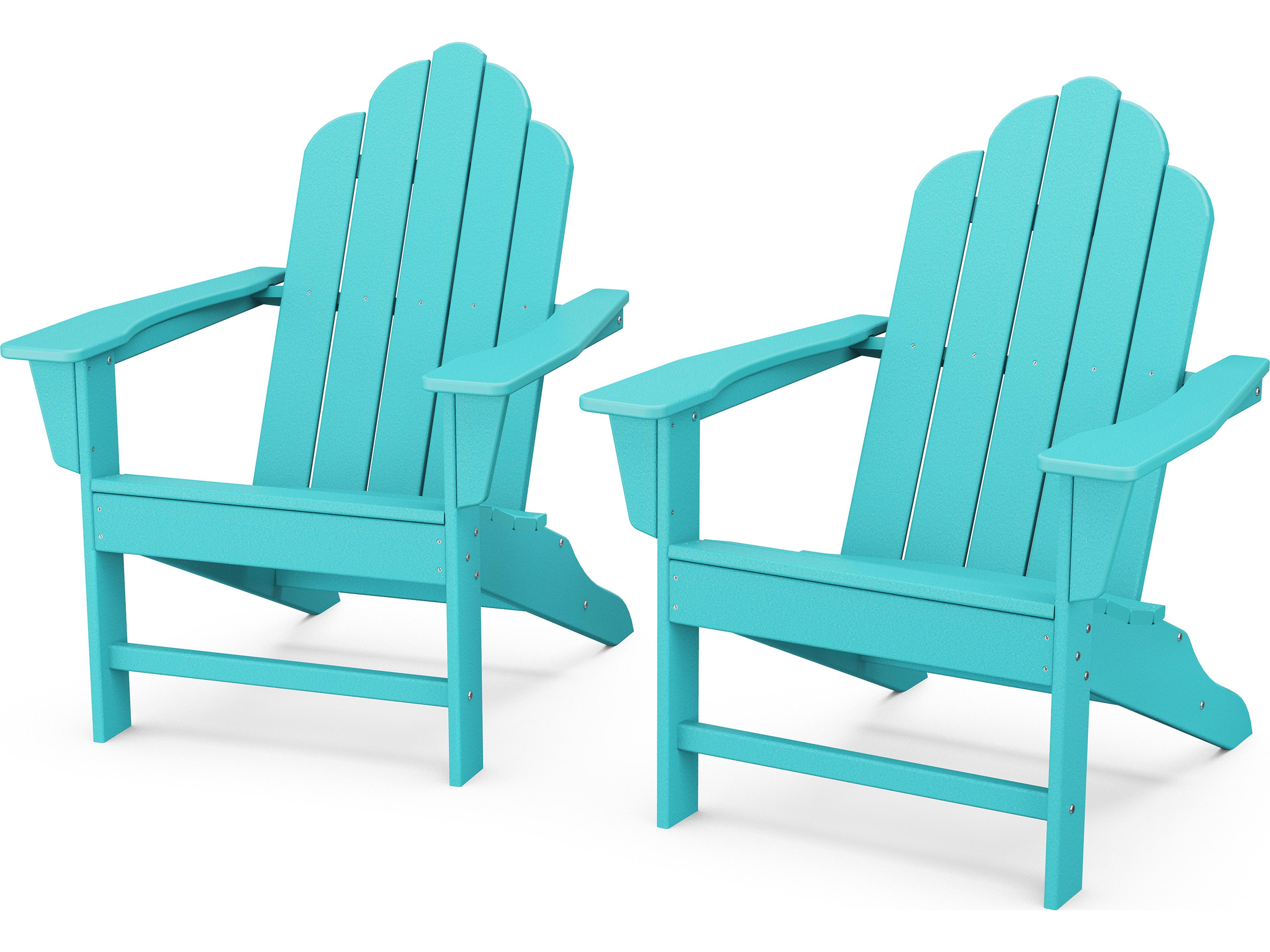 POLYWOOD® Long Island Recycled Plastic Adirondack 2-Piece Set
