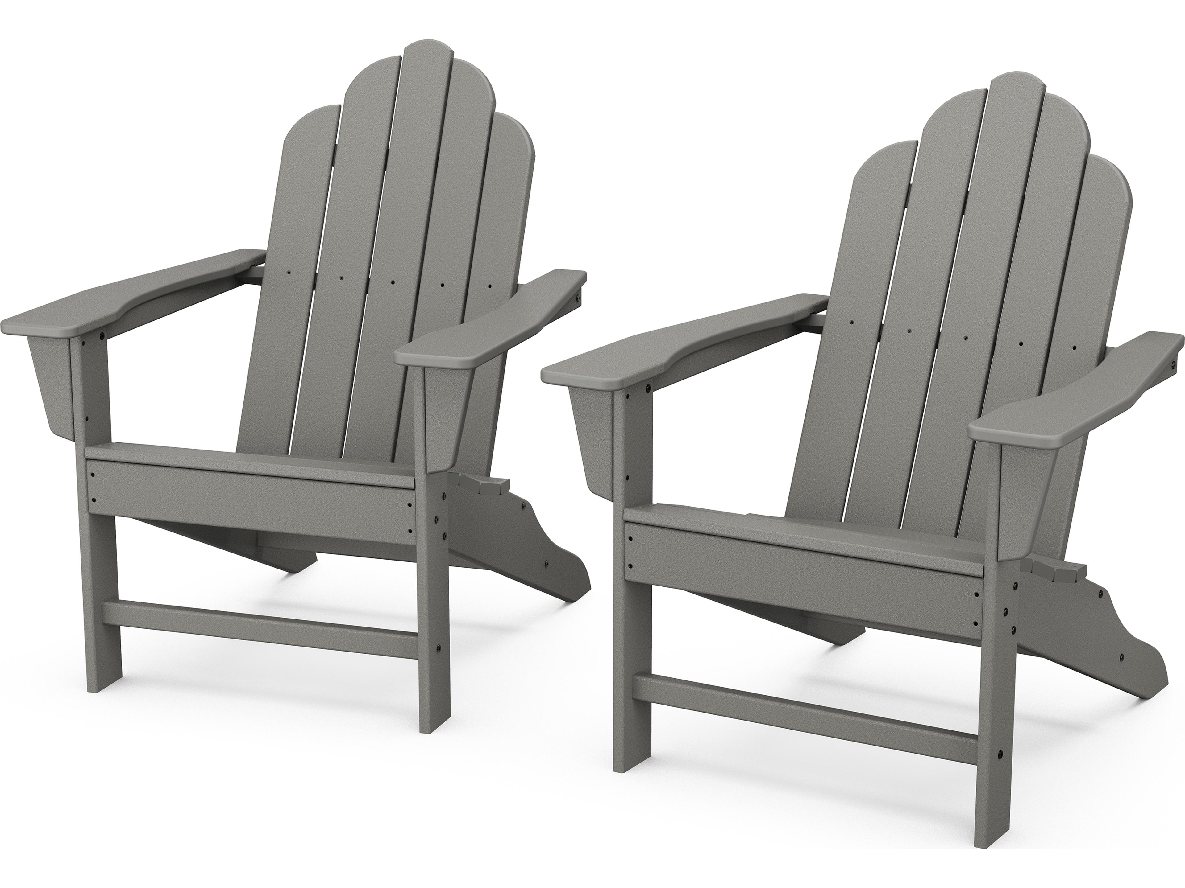 POLYWOOD® Long Island Recycled Plastic Adirondack 2-Piece Set