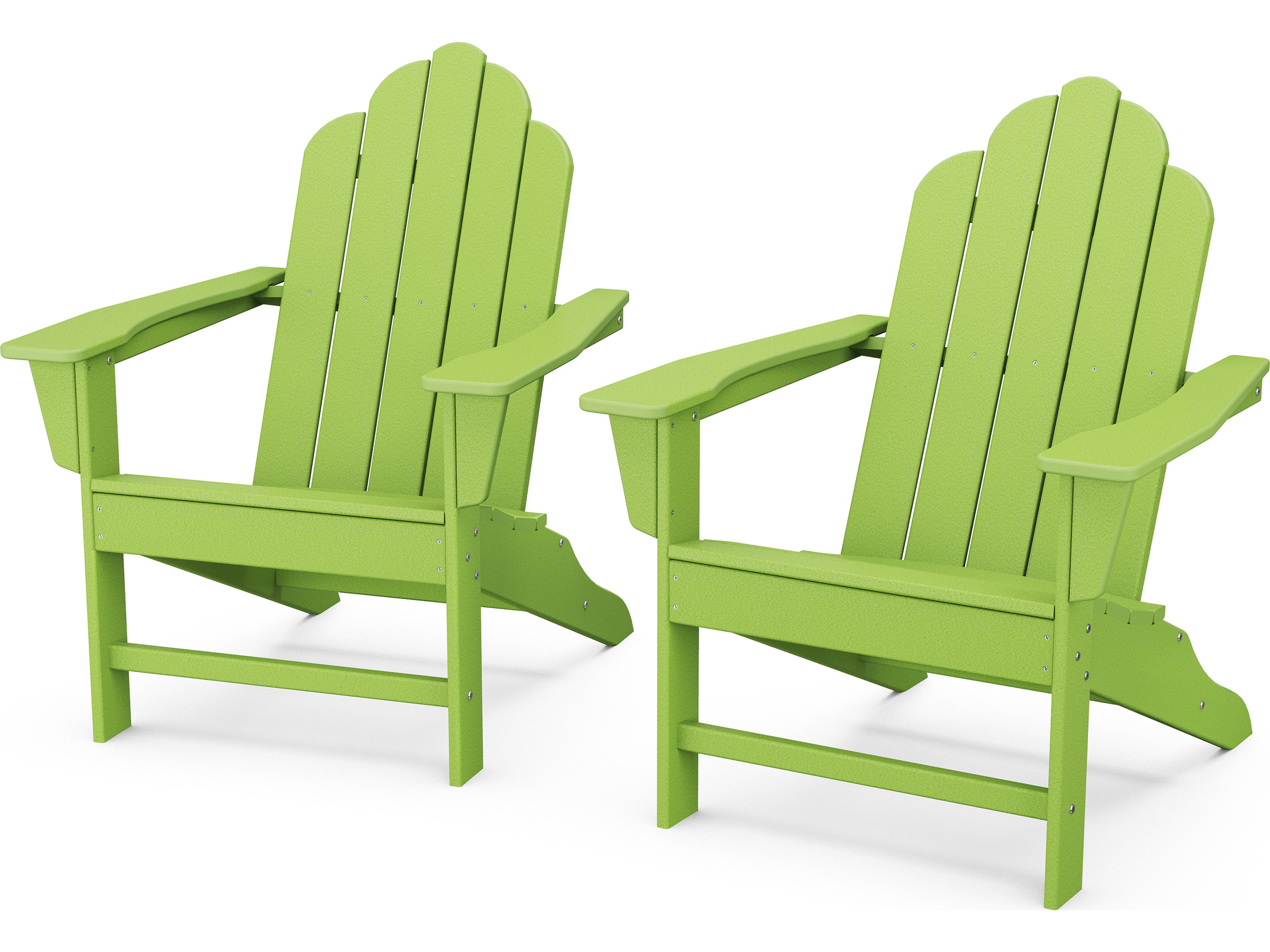 POLYWOOD® Long Island Recycled Plastic Adirondack 2-Piece Set