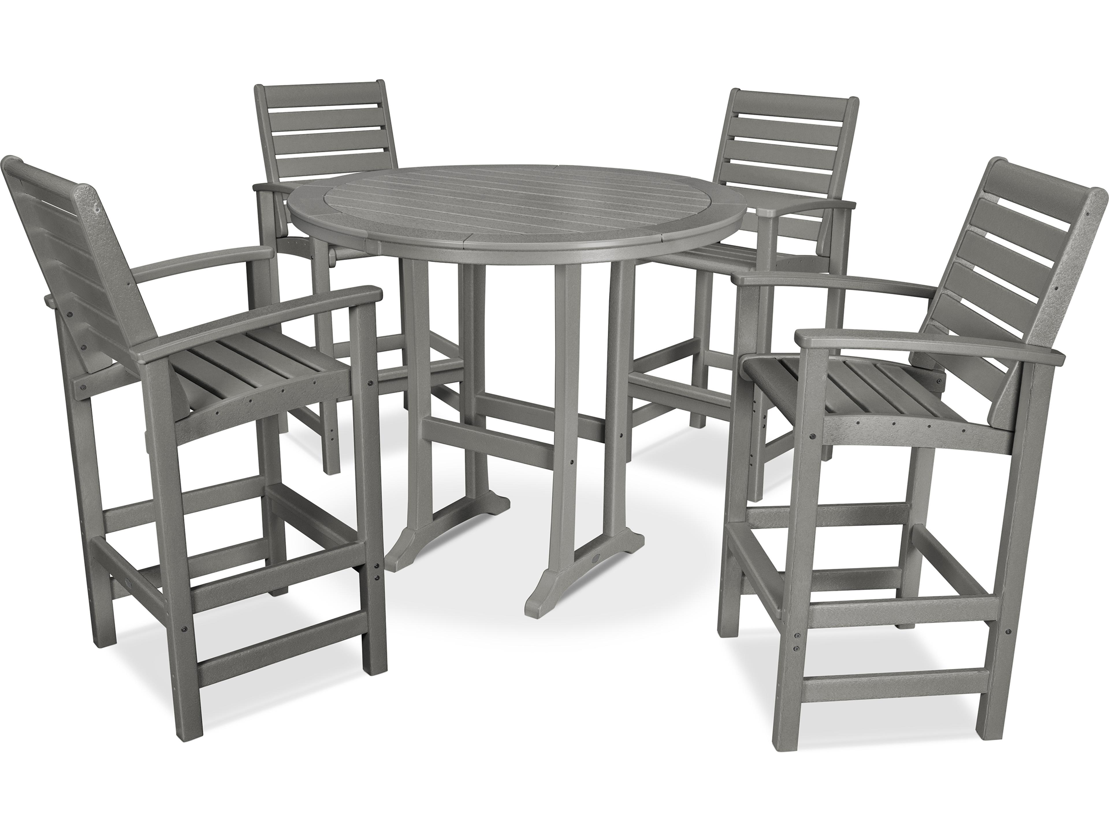 POLYWOOD® Signature Recycled Plastic 5 Piece Bar Set