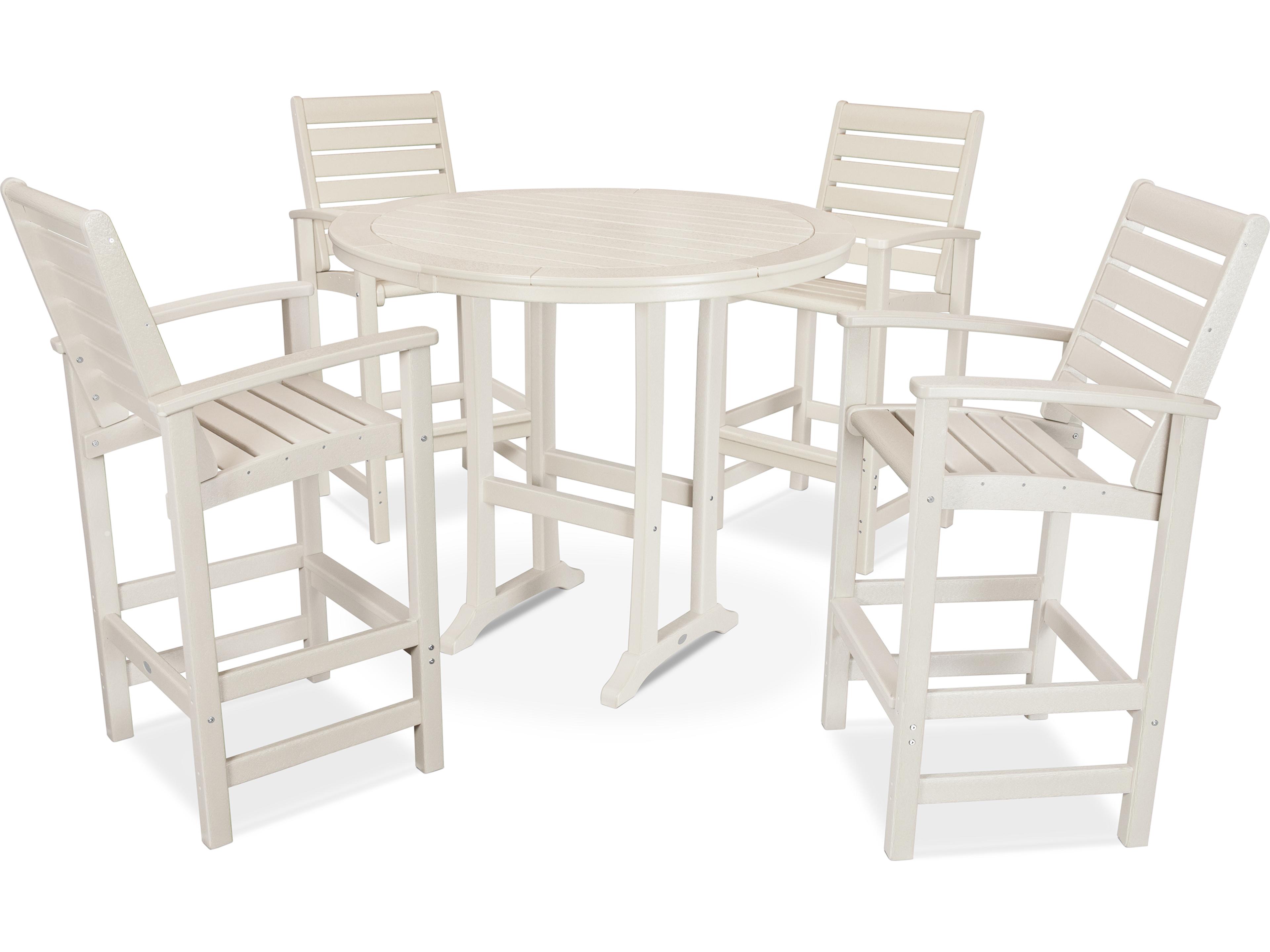 POLYWOOD® Signature Recycled Plastic 5 Piece Bar Set