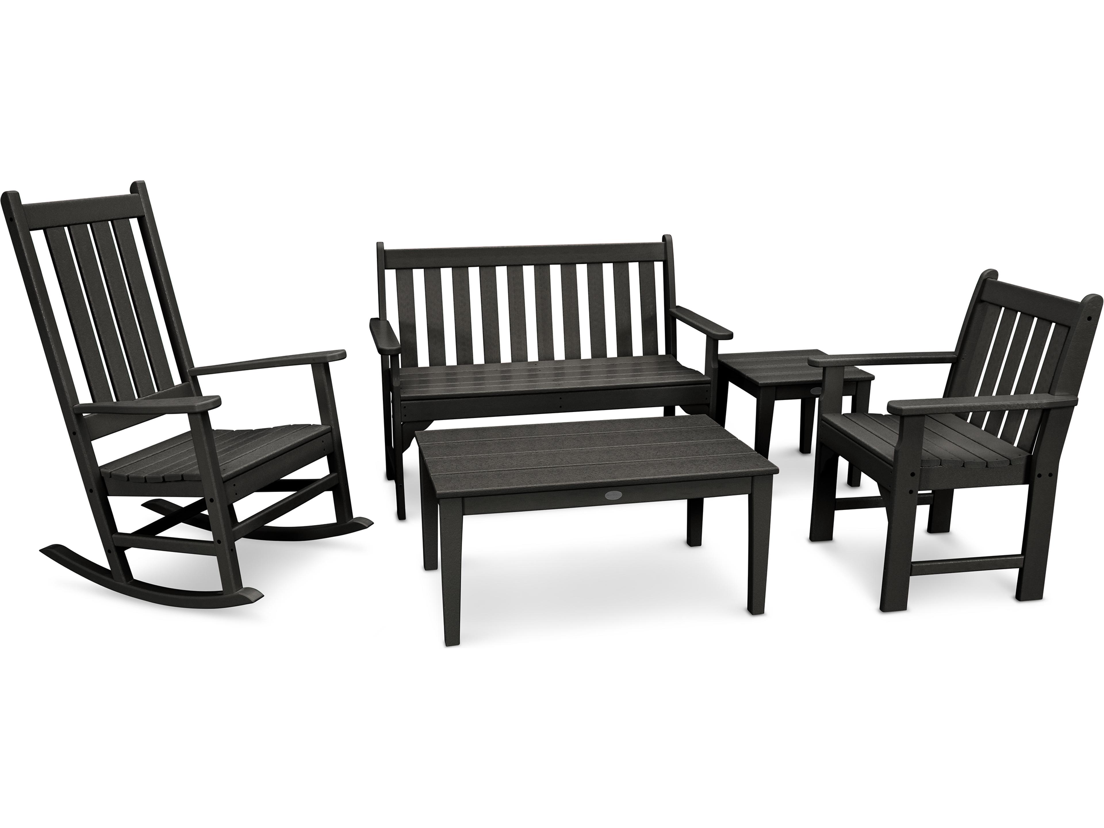 Vineyard Recycled Plastic 3 Piece Patio Lounge Set