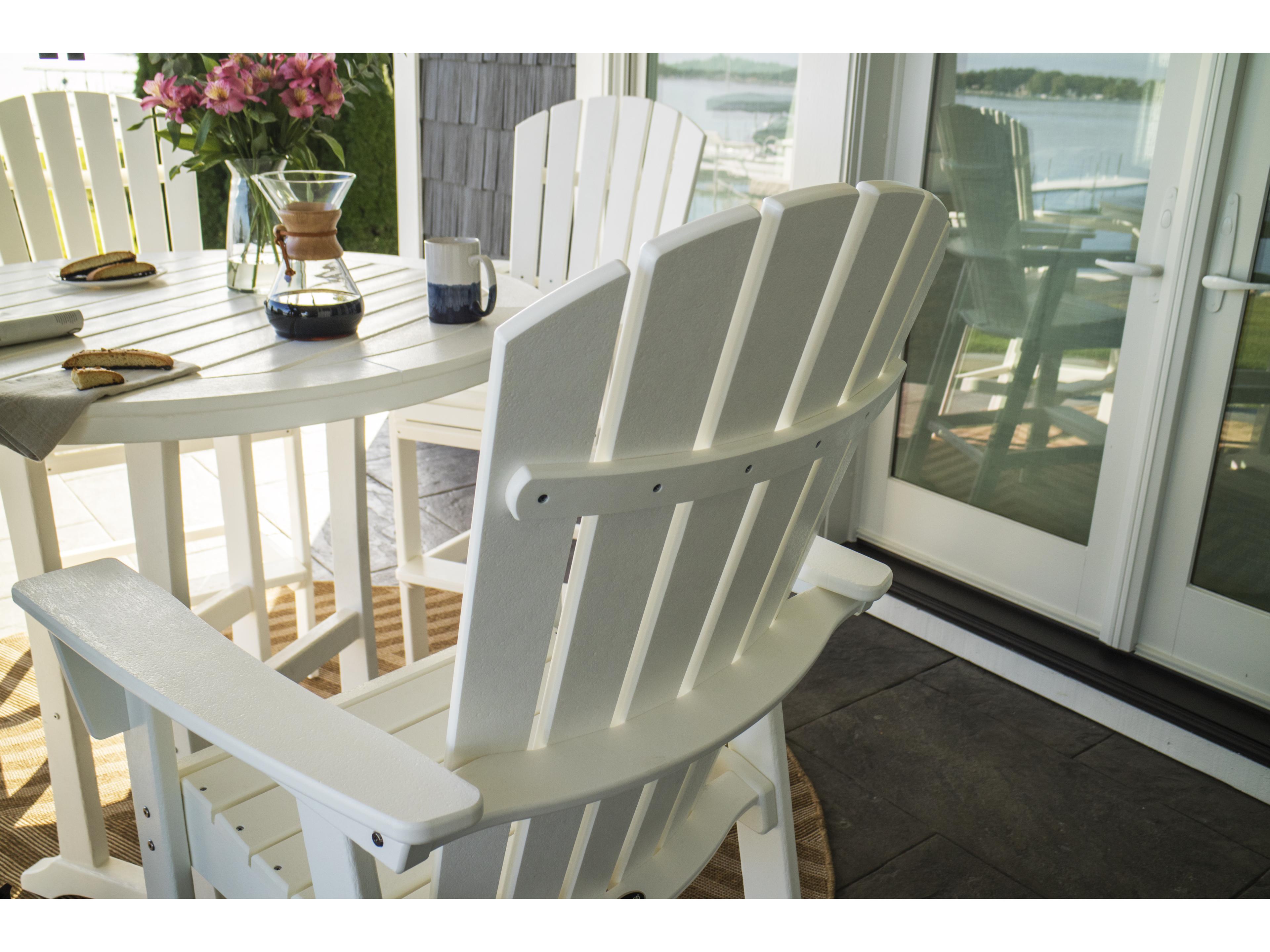 POLYWOOD® Nautical Recycled Plastic Curveback 5 Piece Bar Set