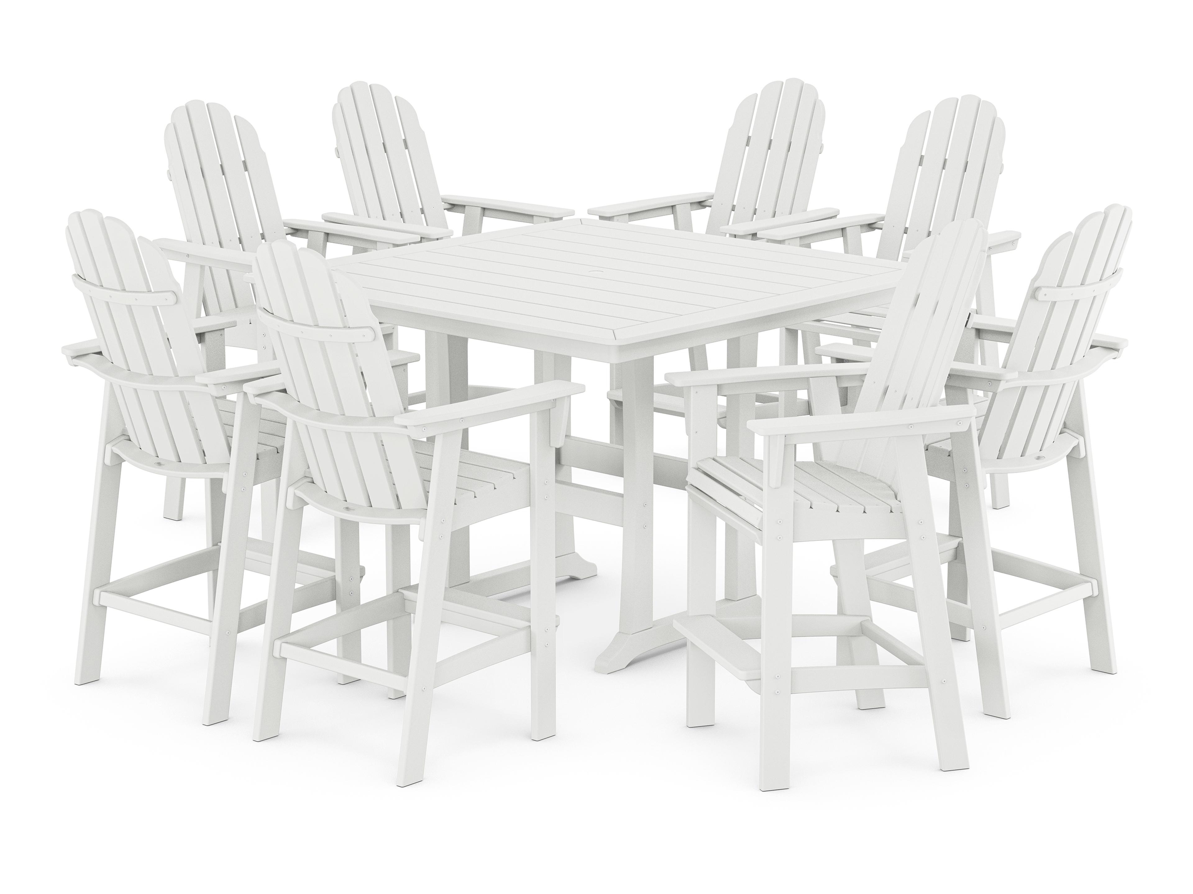 Vineyard Recycled Plastic Curvedback 9 Piece Bar Set
