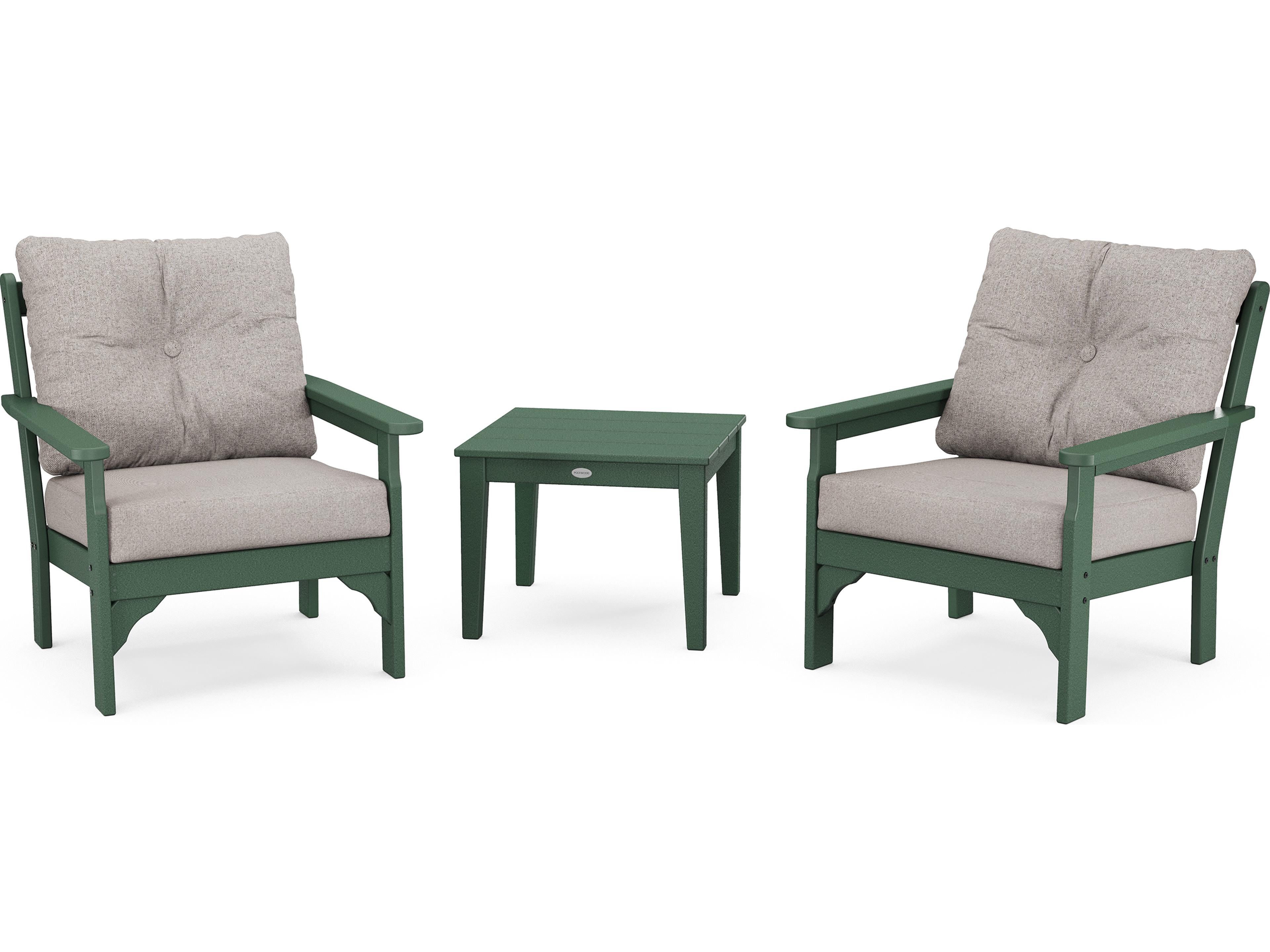 POLYWOOD Vineyard 3-Piece Deep Seating Set