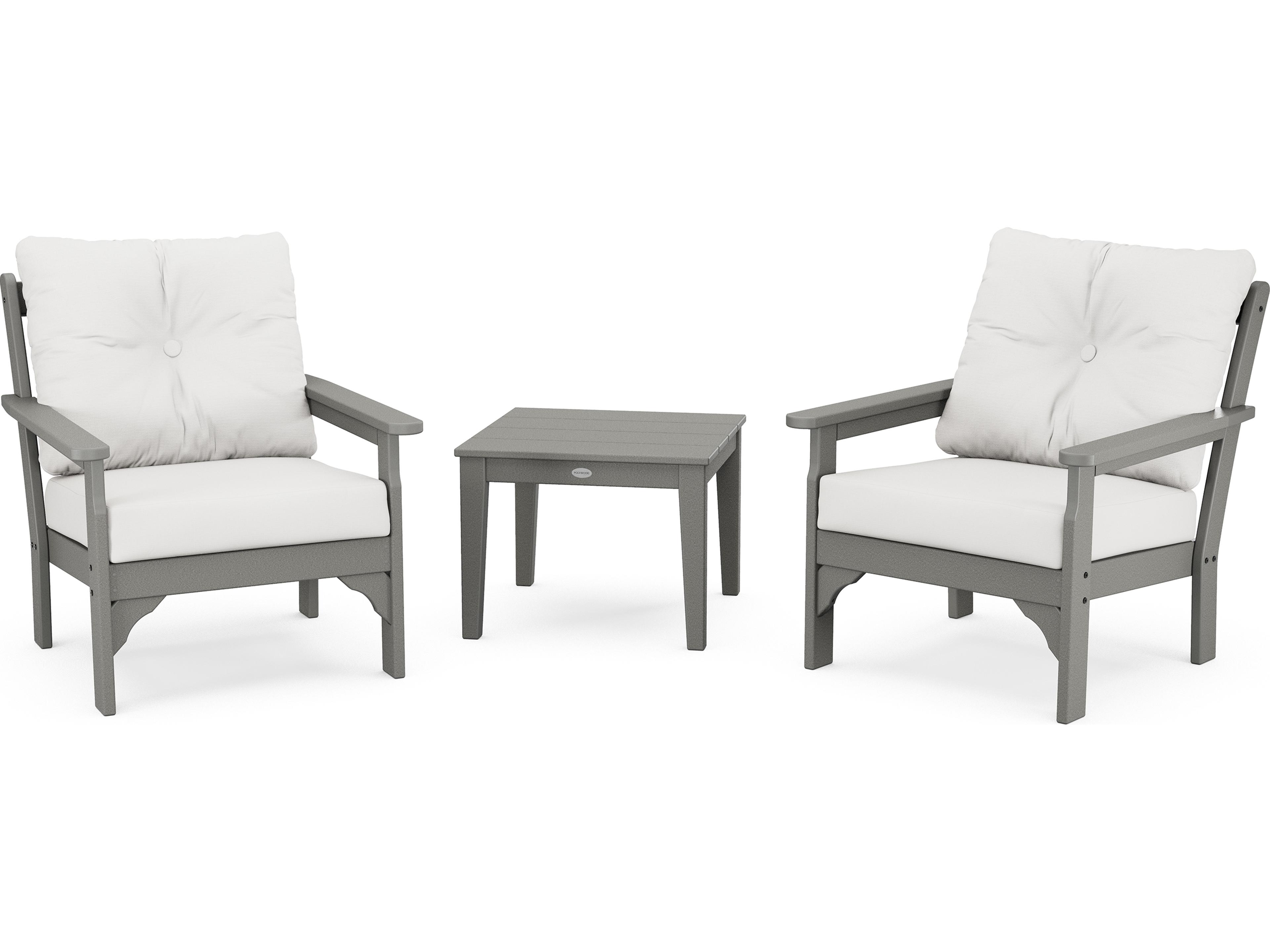 POLYWOOD Vineyard 3-Piece Deep Seating Set