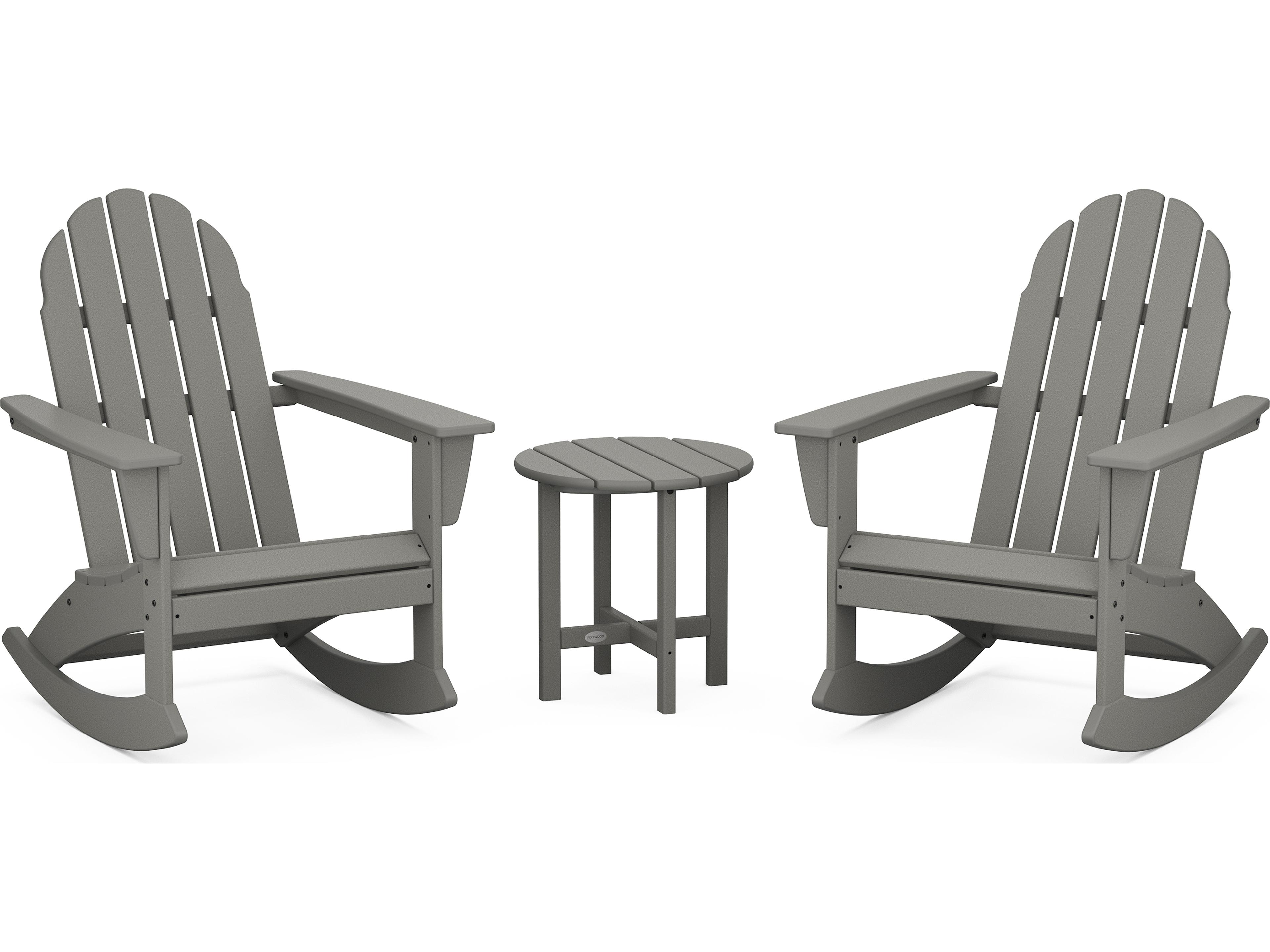 POLYWOOD® Vineyard Recycled Plastic 3 Piece Patio Lounge Set