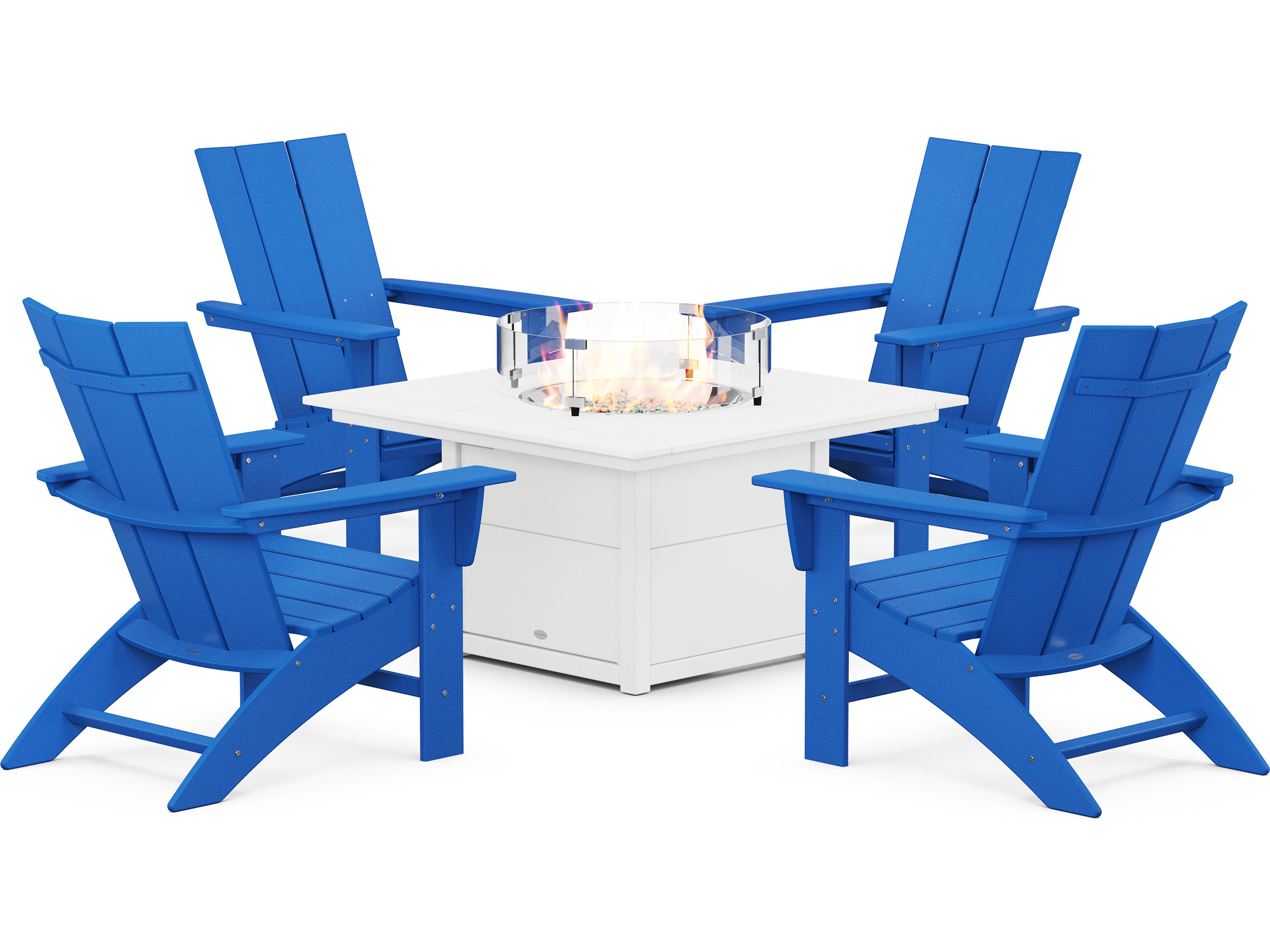POLYWOOD® Modern Recycled Plastic Outdoor Lounge Set