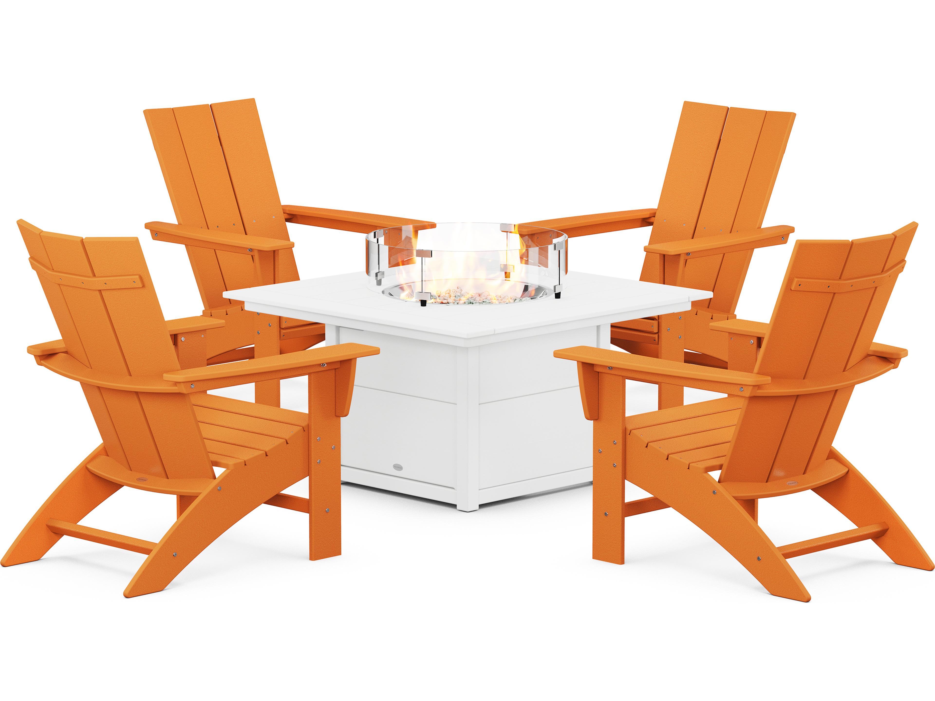 POLYWOOD® Modern Recycled Plastic Outdoor Lounge Set