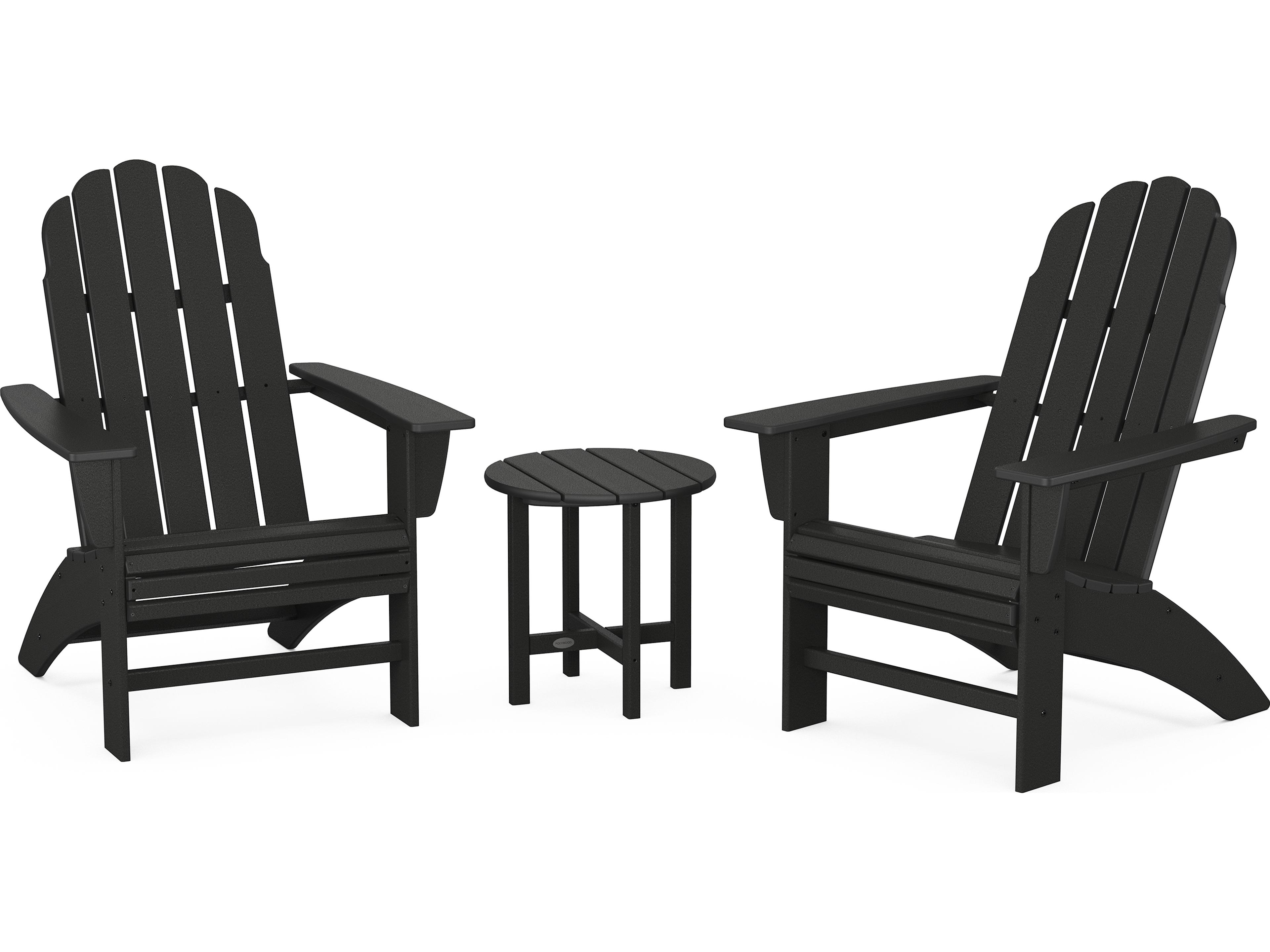 POLYWOOD® Vineyard Recycled Plastic 3 Piece Outdoor Lounge Set