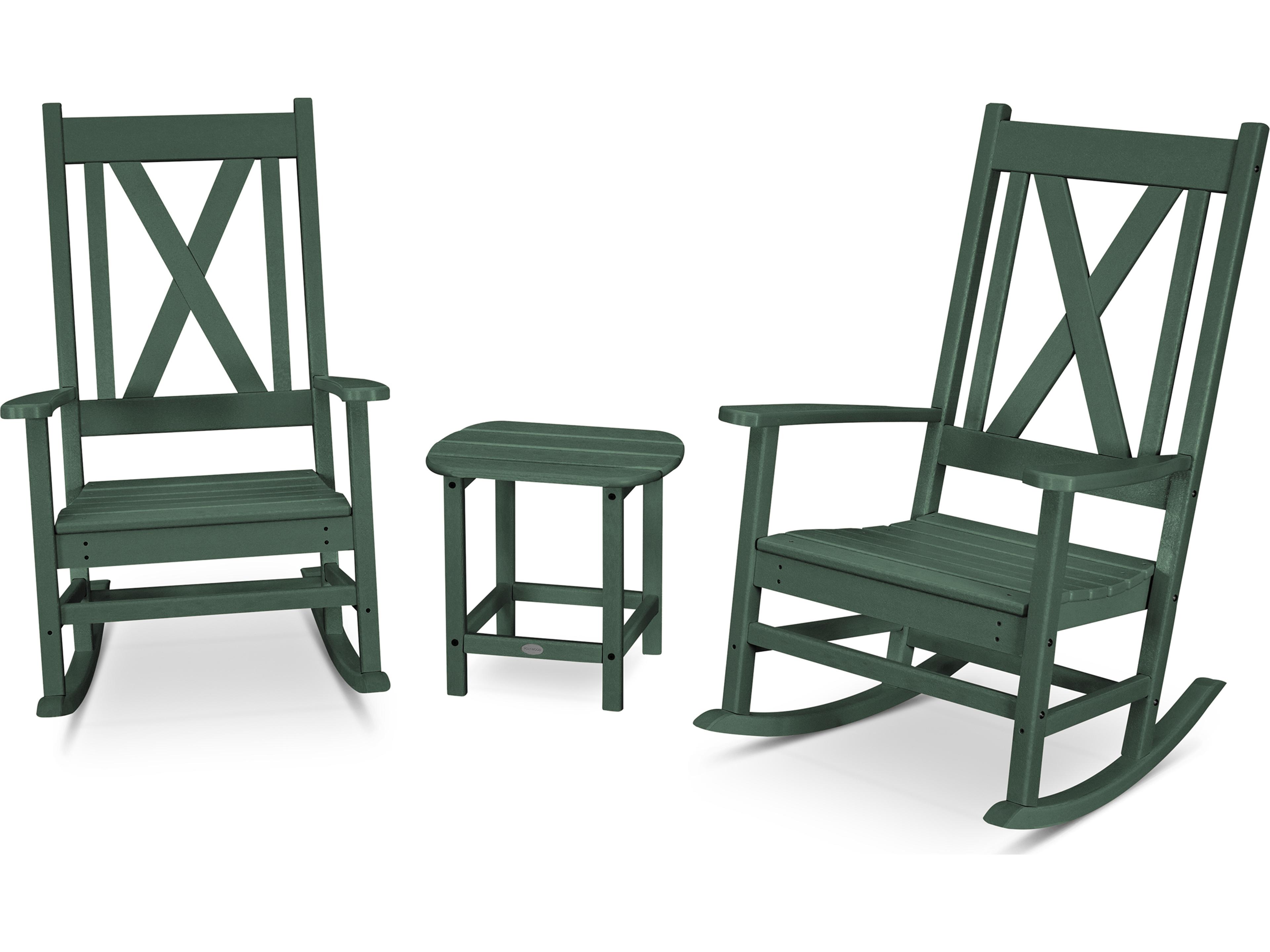 POLYWOOD® Braxton Recycled Plastic Cushion Patio Lounge Set