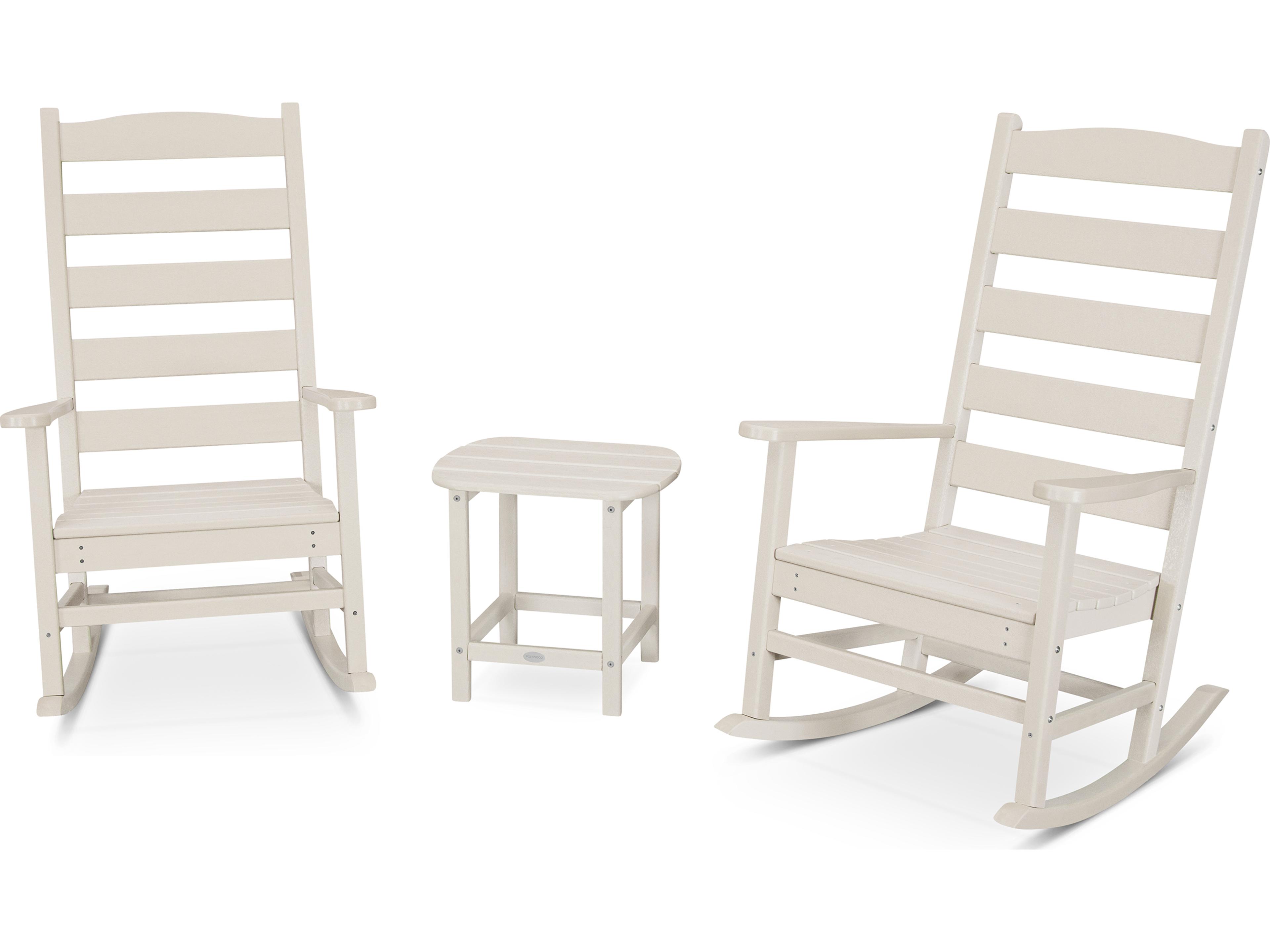 POLYWOOD® Shaker Recycled Plastic 3 Piece Outdoor Lounge Set