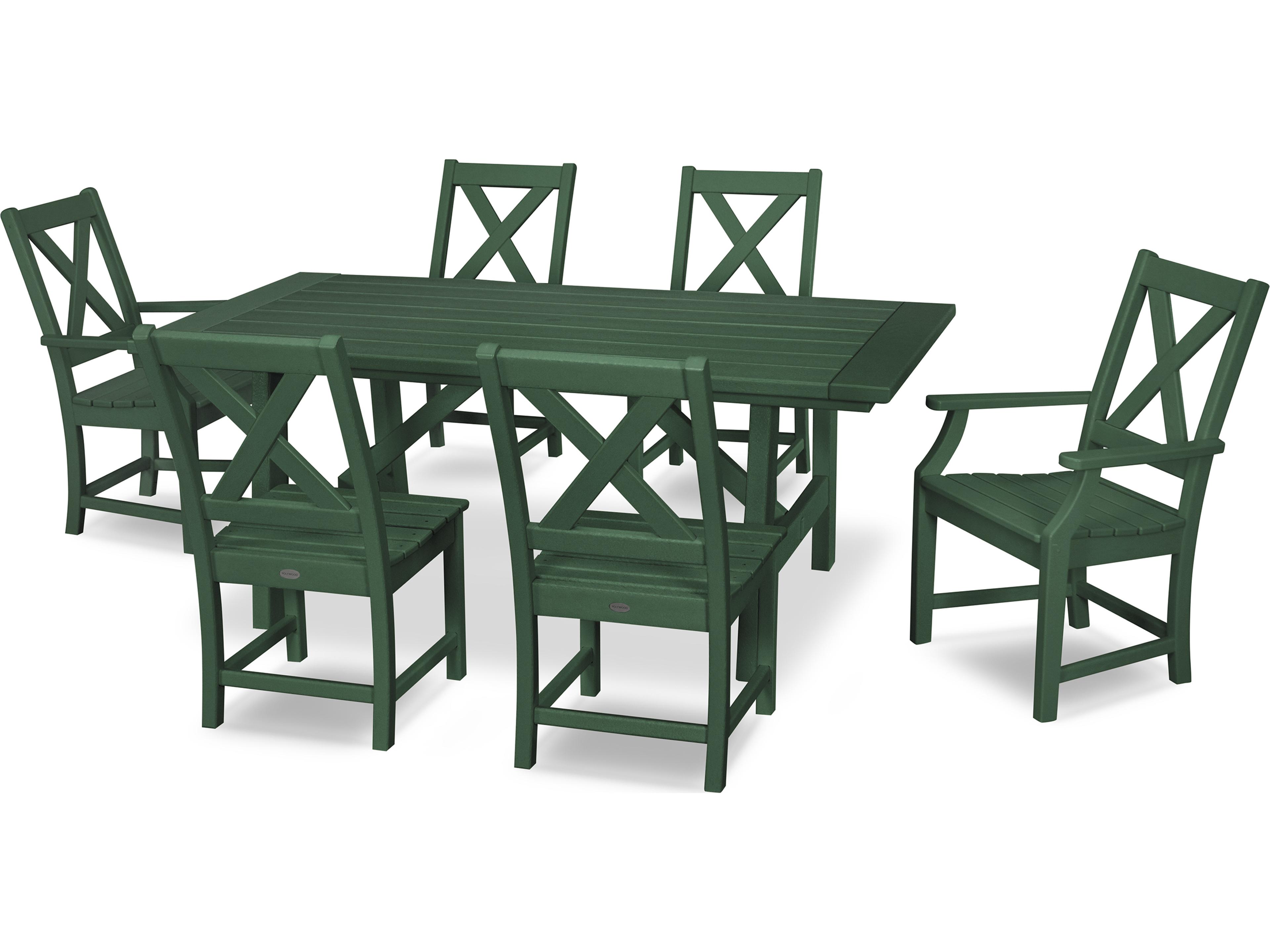 Braxton Recycled Plastic 7 Piece Outdoor Dining Set