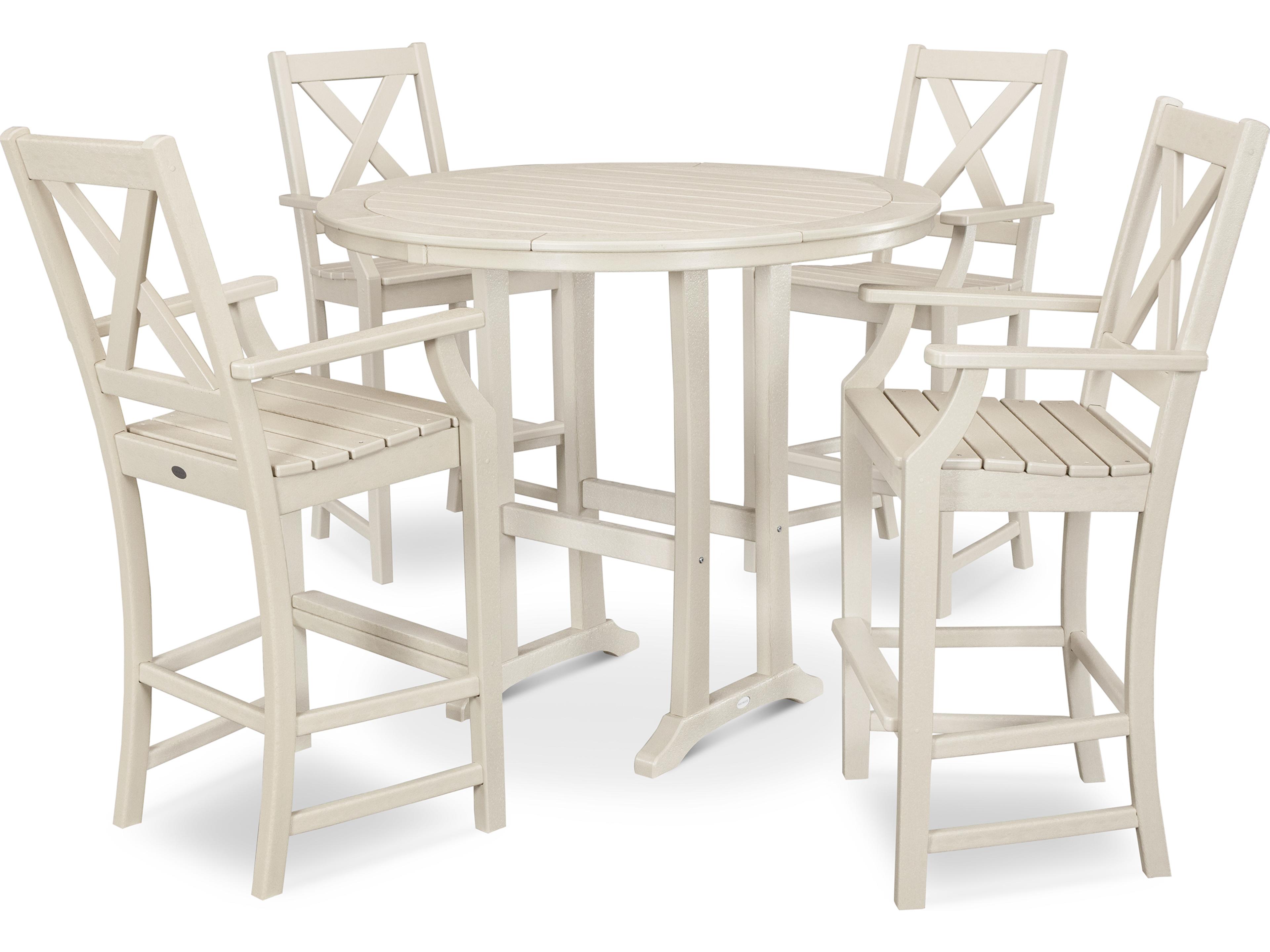 POLYWOOD® Braxton Recycled Plastic 5 Piece Bar Set