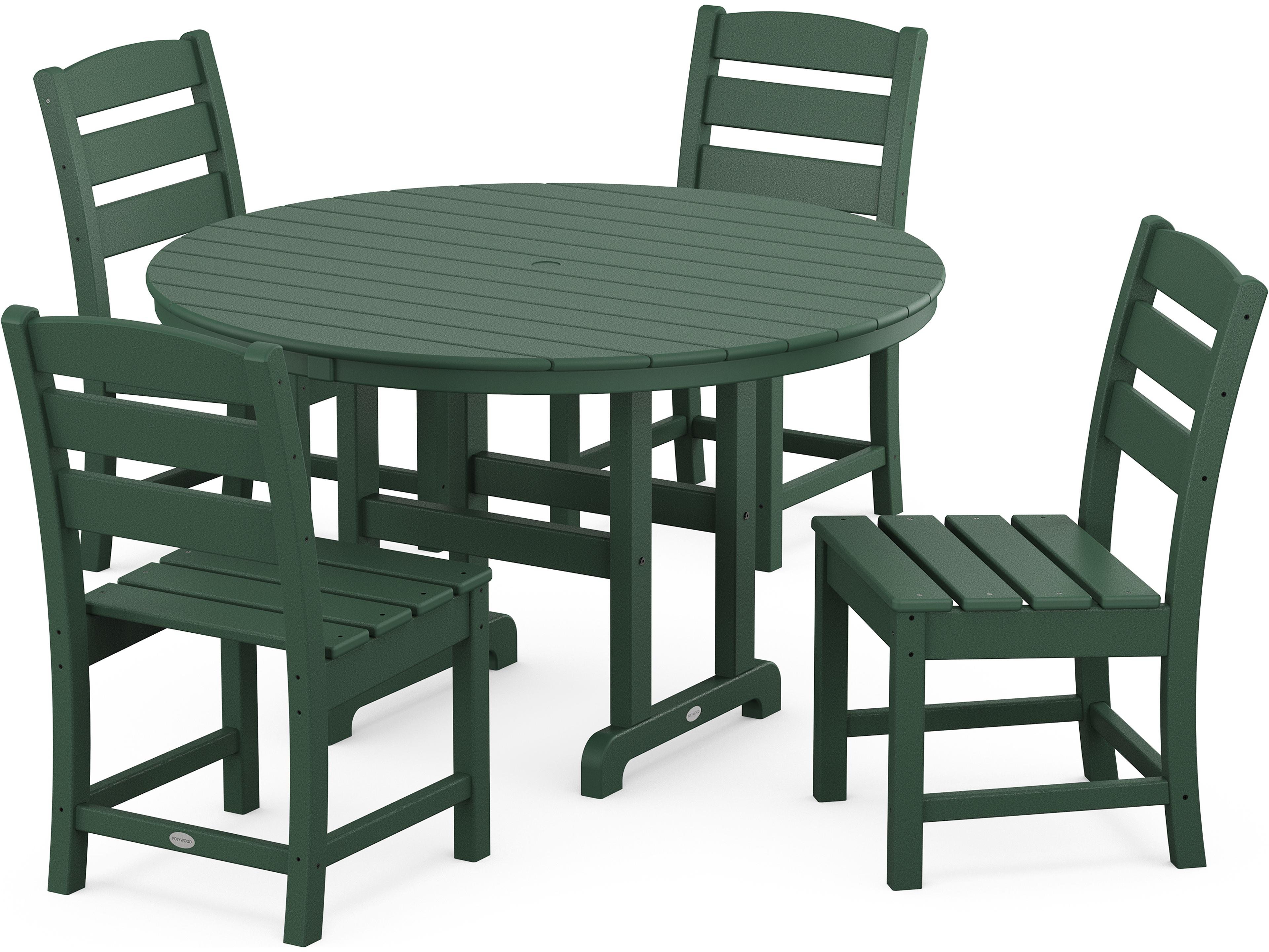 POLYWOOD® Lakeside Recycled Plastic 5 Piece Patio Dining Set