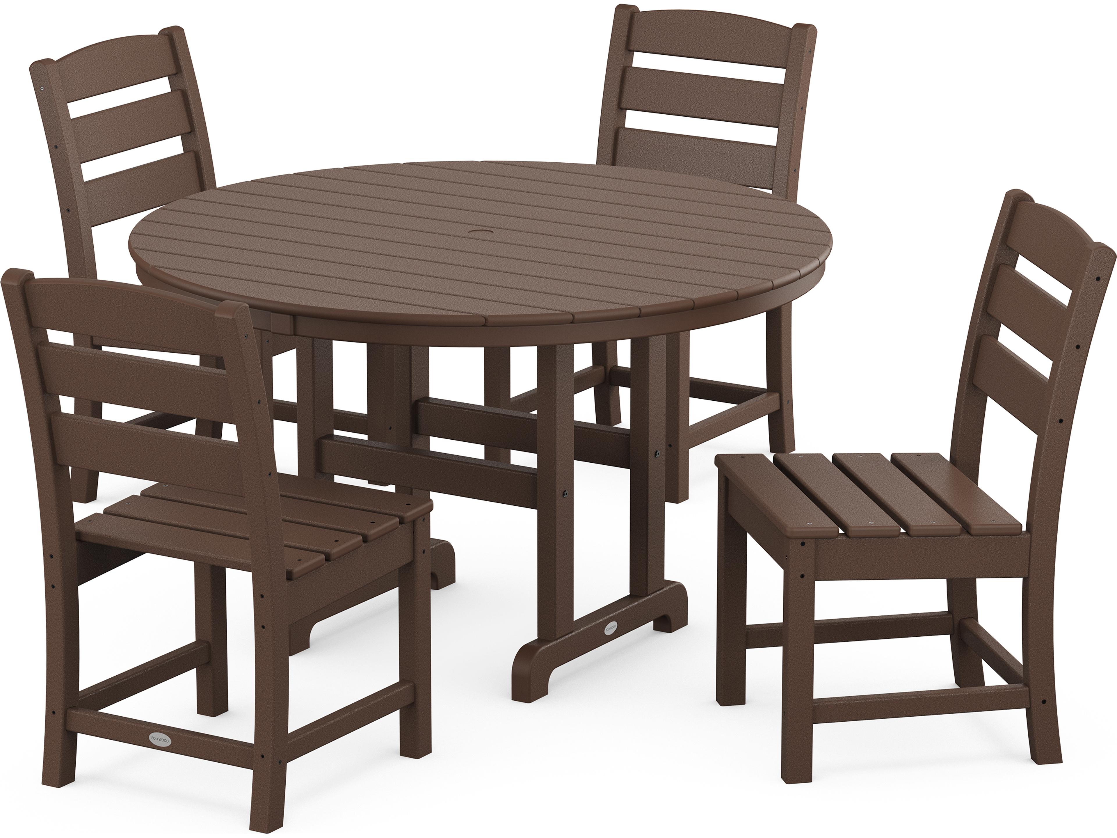 POLYWOOD® Lakeside Recycled Plastic 5 Piece Patio Dining Set