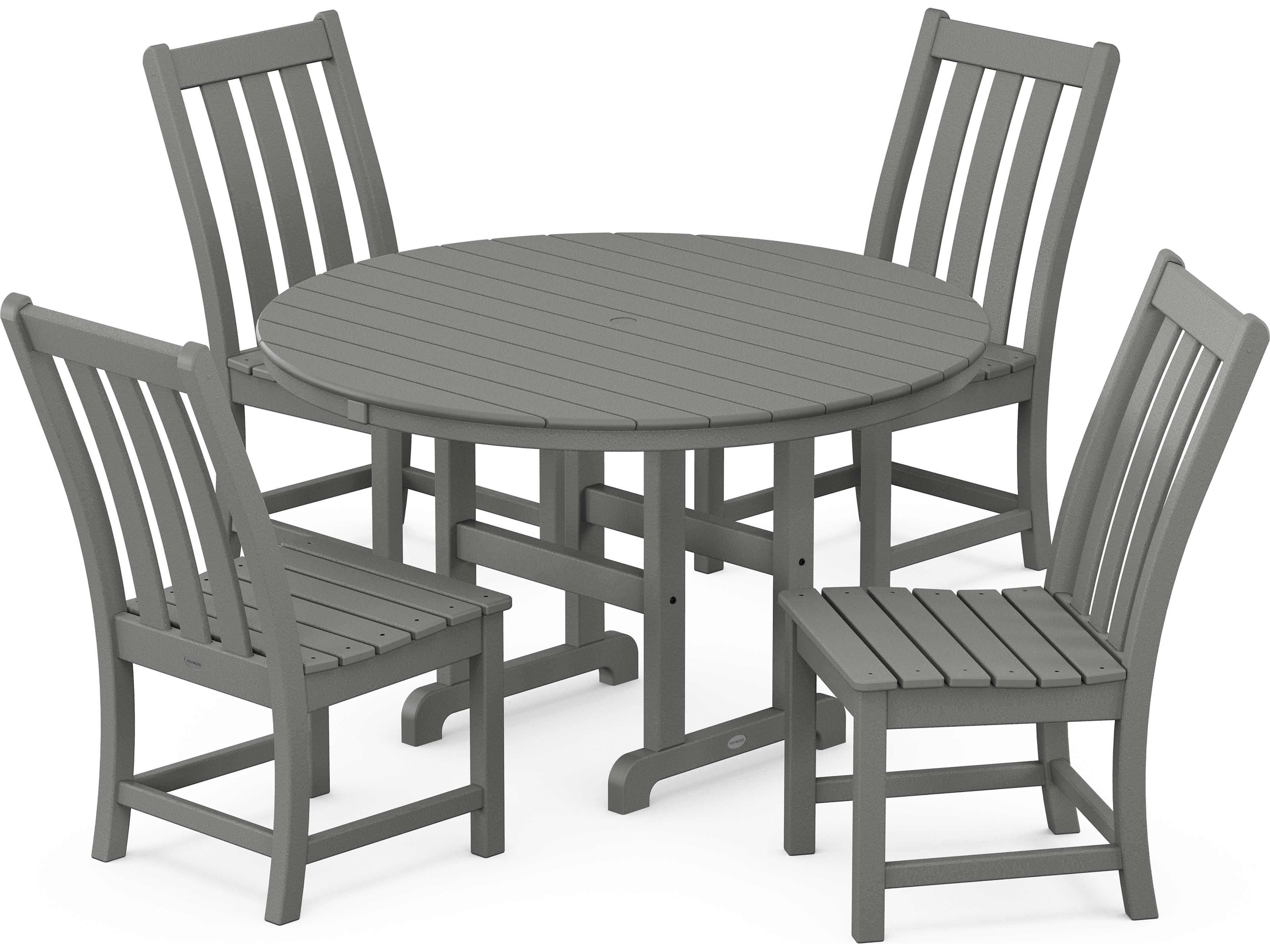 Vineyard Recycled Plastic 5 Piece Outdoor Patio Dining Set