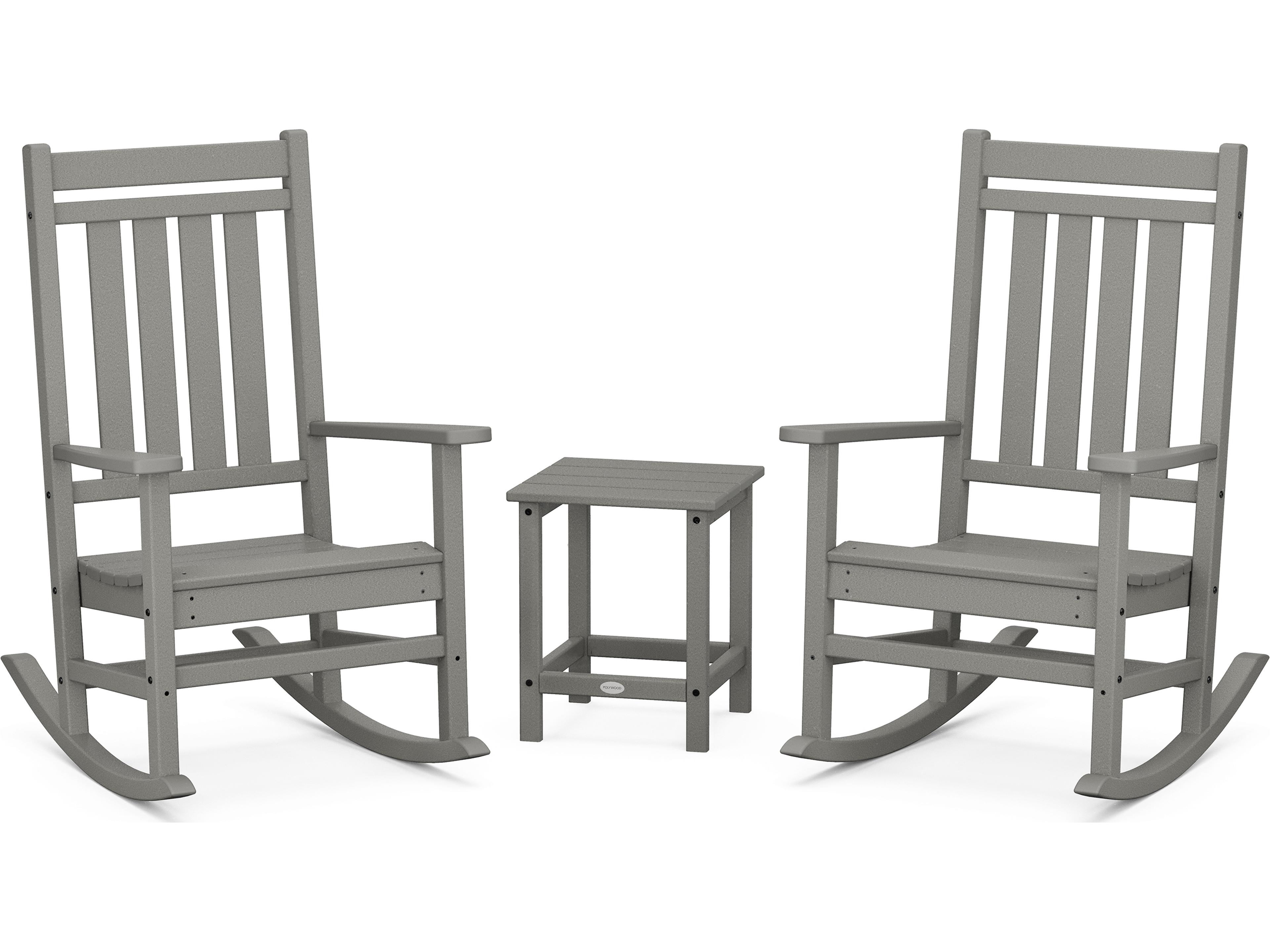 POLYWOOD® Estate Recycled Plastic 3 Piece Patio Lounge Set