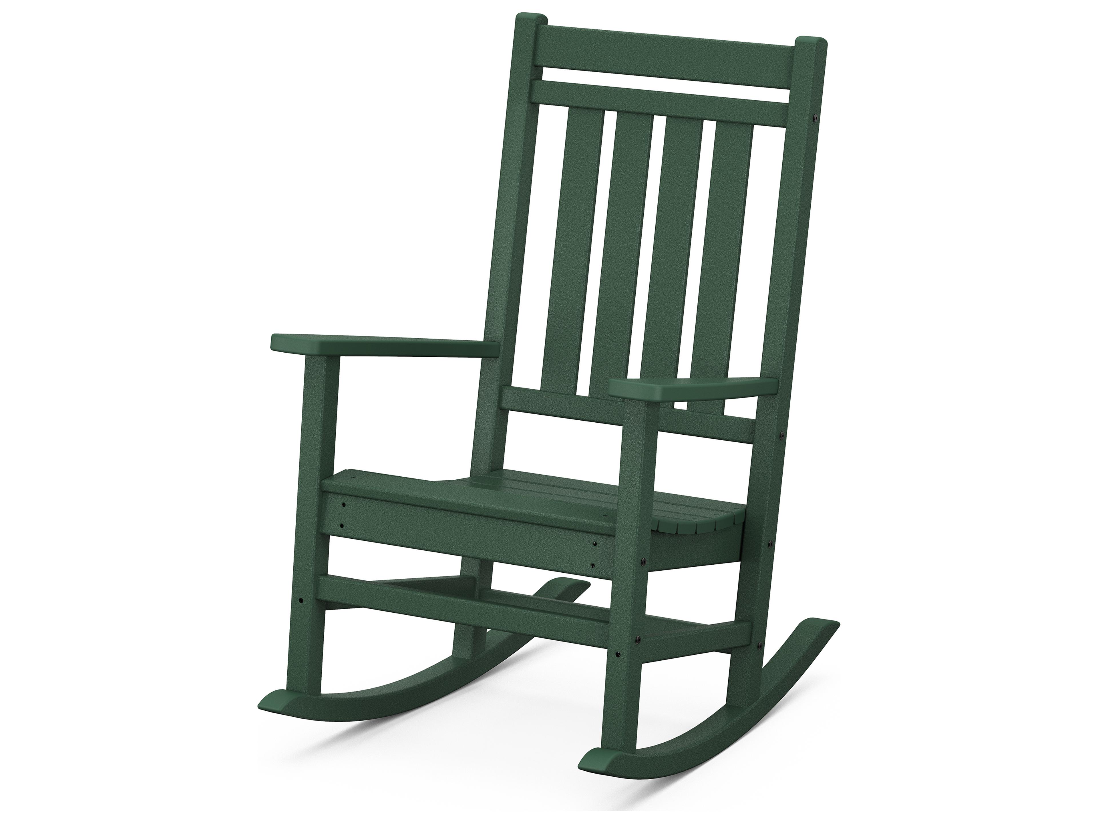 POLYWOOD® Estate Porch Recycled Plastic Rocker Outdoor Patio Lounge Chair