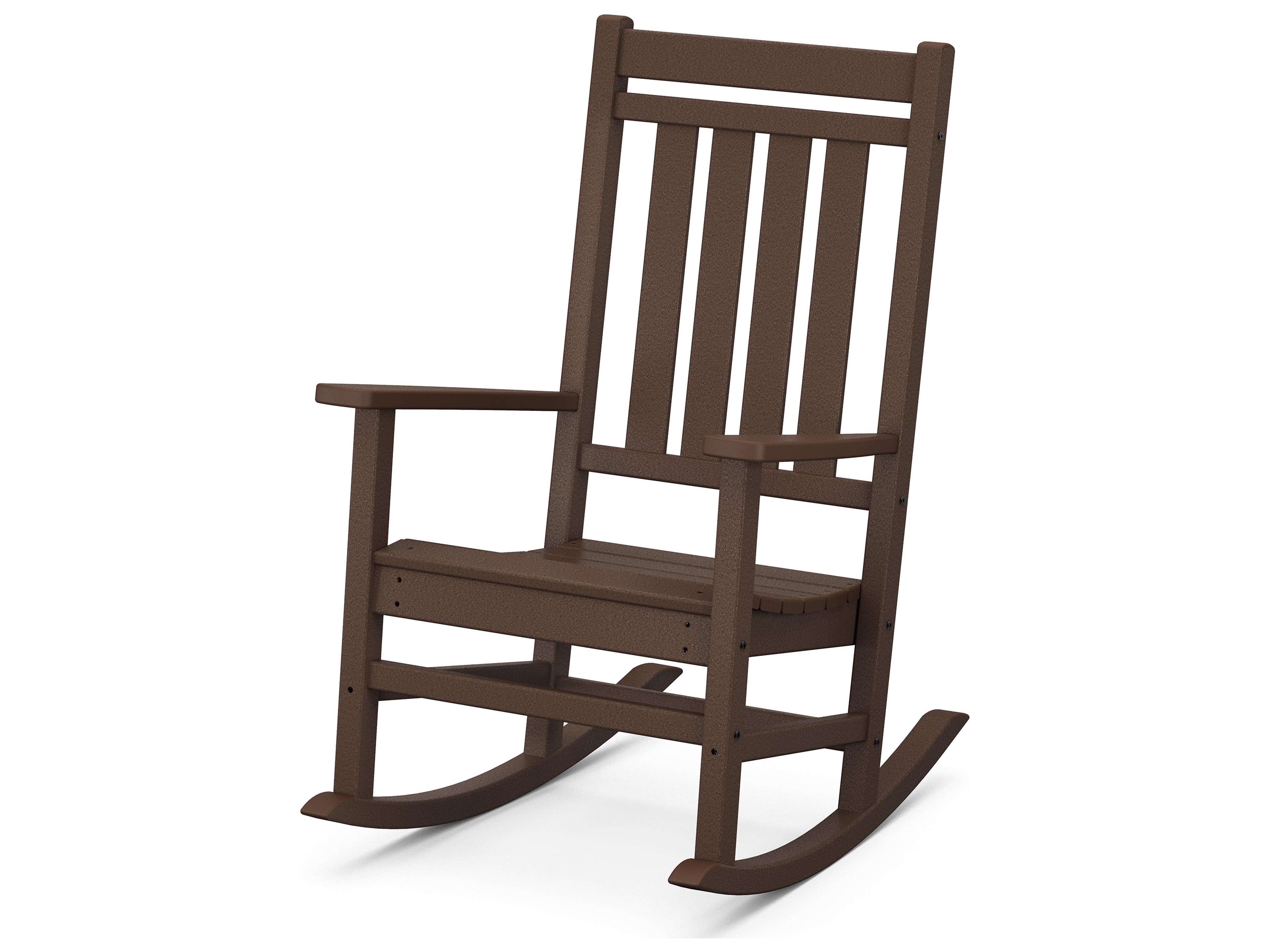 POLYWOOD® Estate Porch Recycled Plastic Rocker Outdoor Patio Lounge Chair