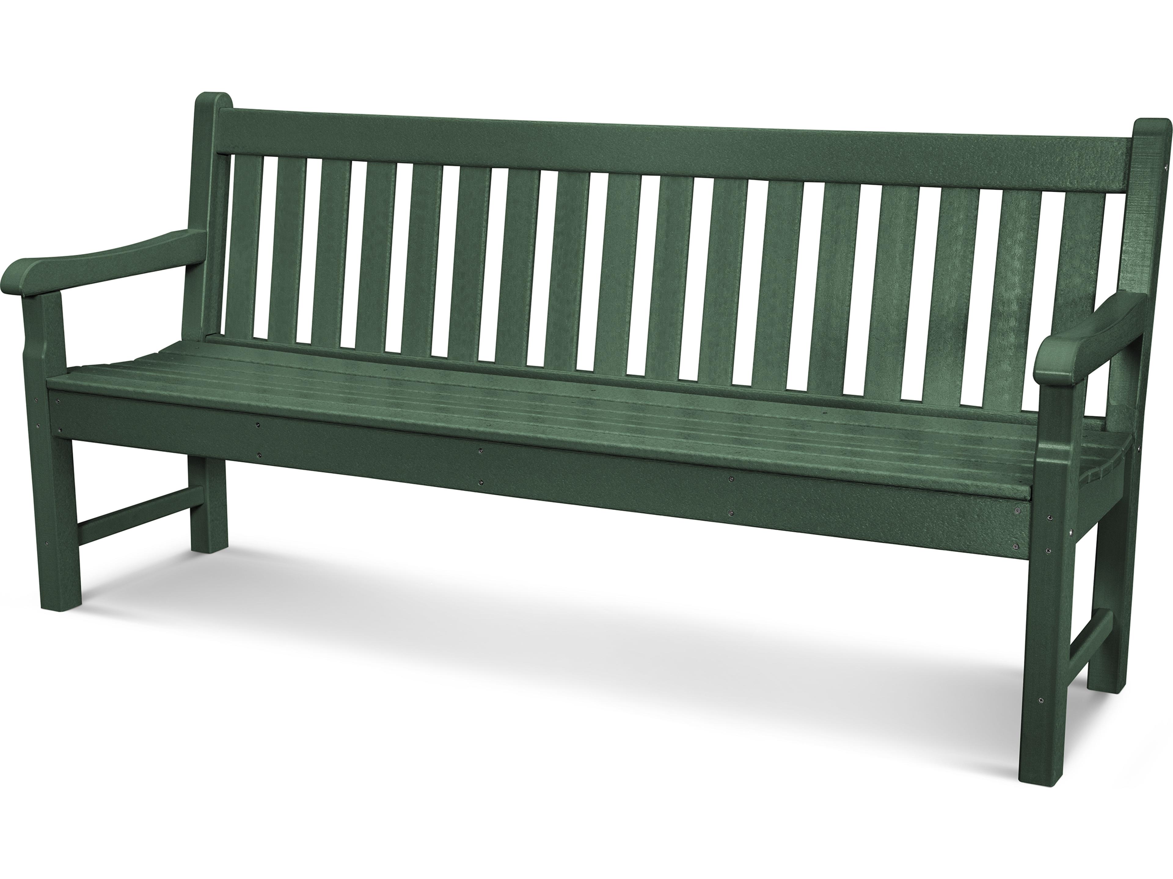 POLYWOOD® Rockford Recycled Plastic 72 Outdoor Patio Bench