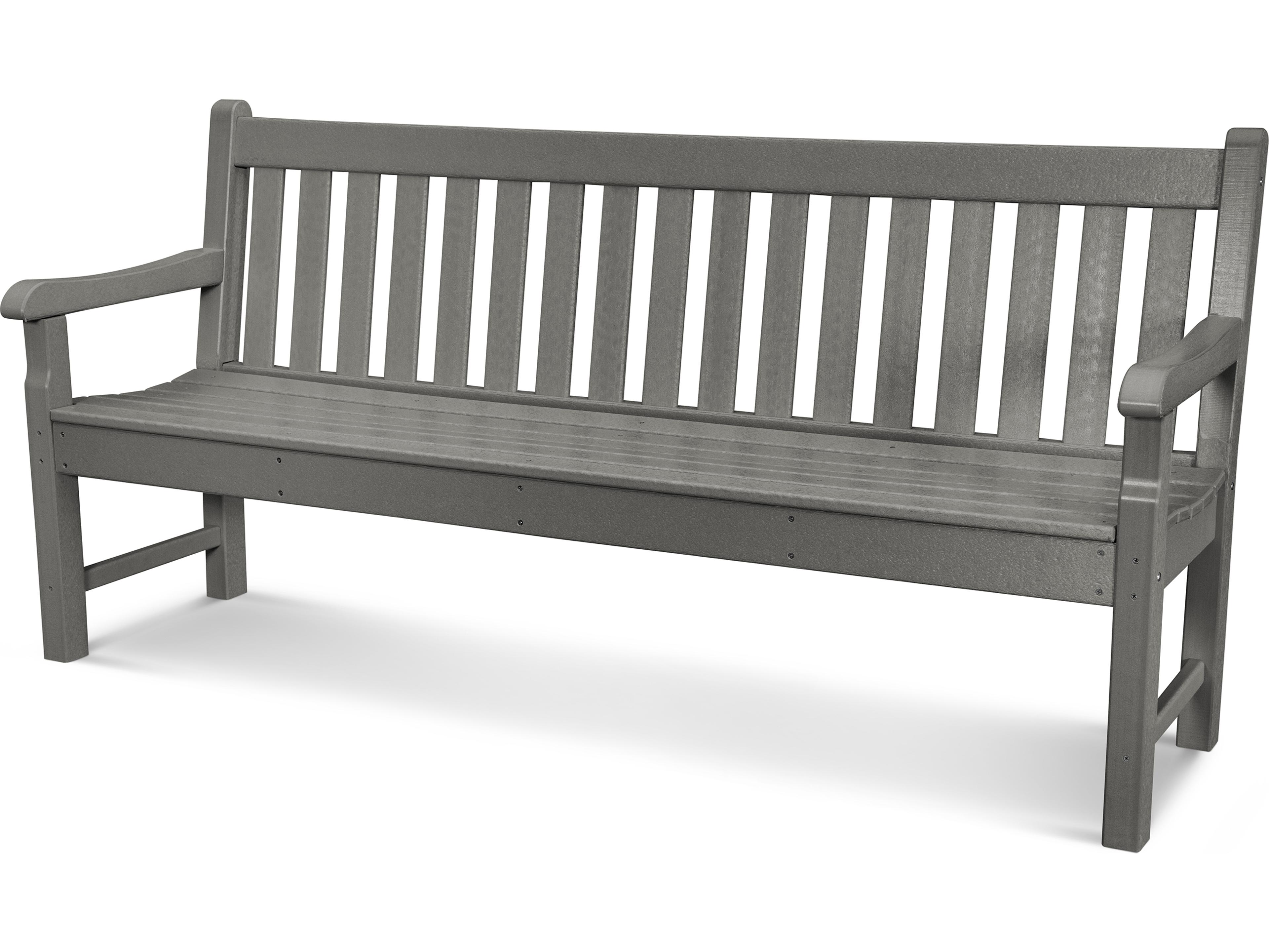 POLYWOOD® Rockford Recycled Plastic 72 Outdoor Patio Bench