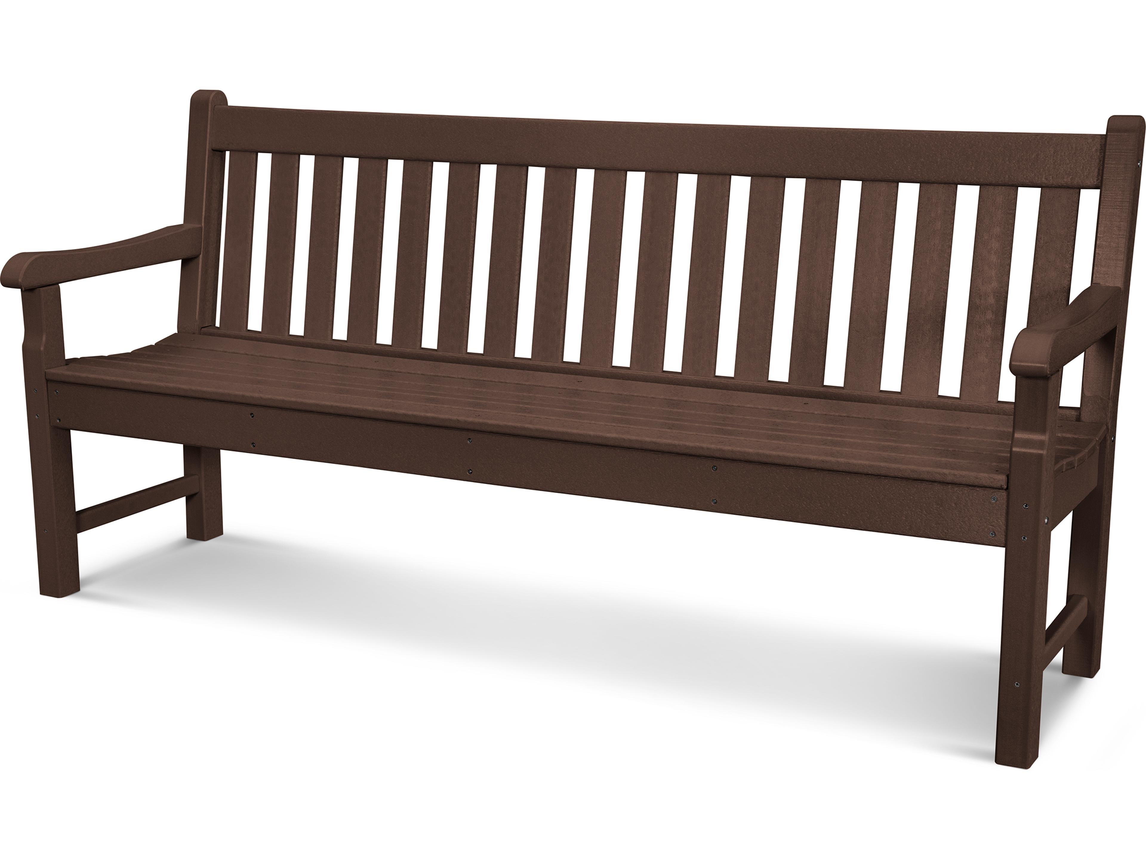 POLYWOOD® Rockford Recycled Plastic 72 Outdoor Patio Bench