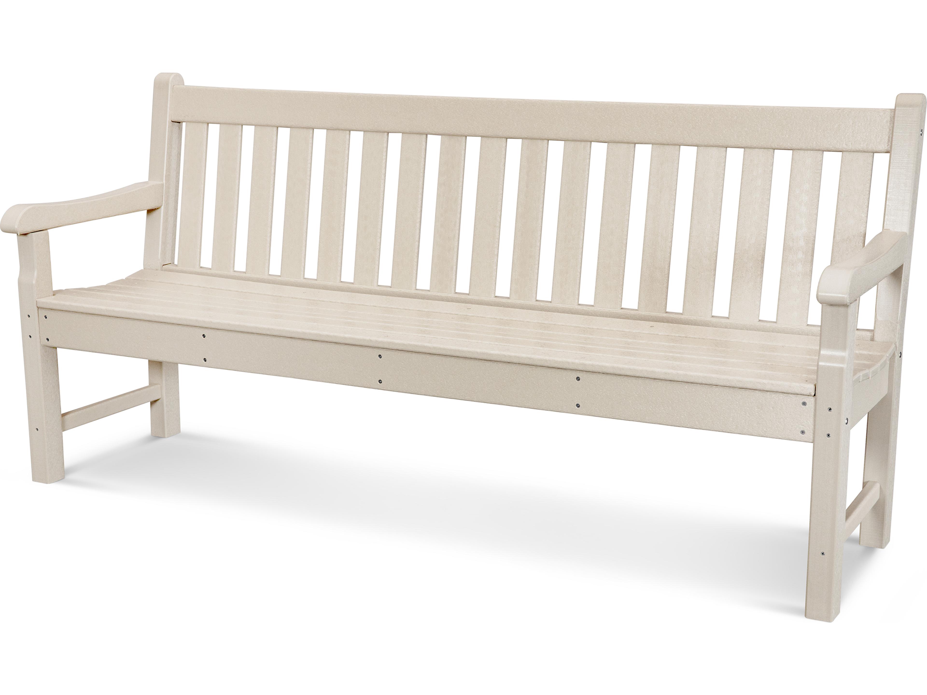 POLYWOOD® Rockford Recycled Plastic 72 Outdoor Patio Bench