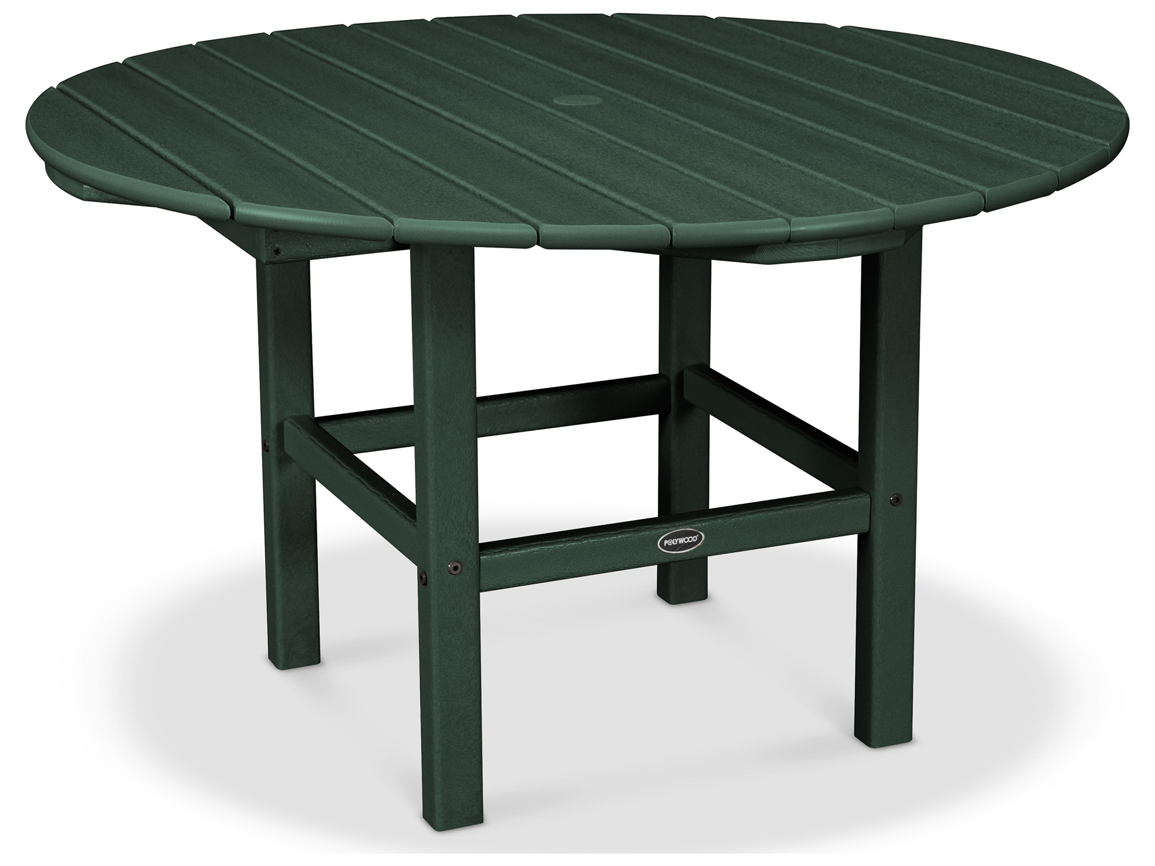 POLYWOOD® Kids Recycled Plastic Round Outdoor Dining Table
