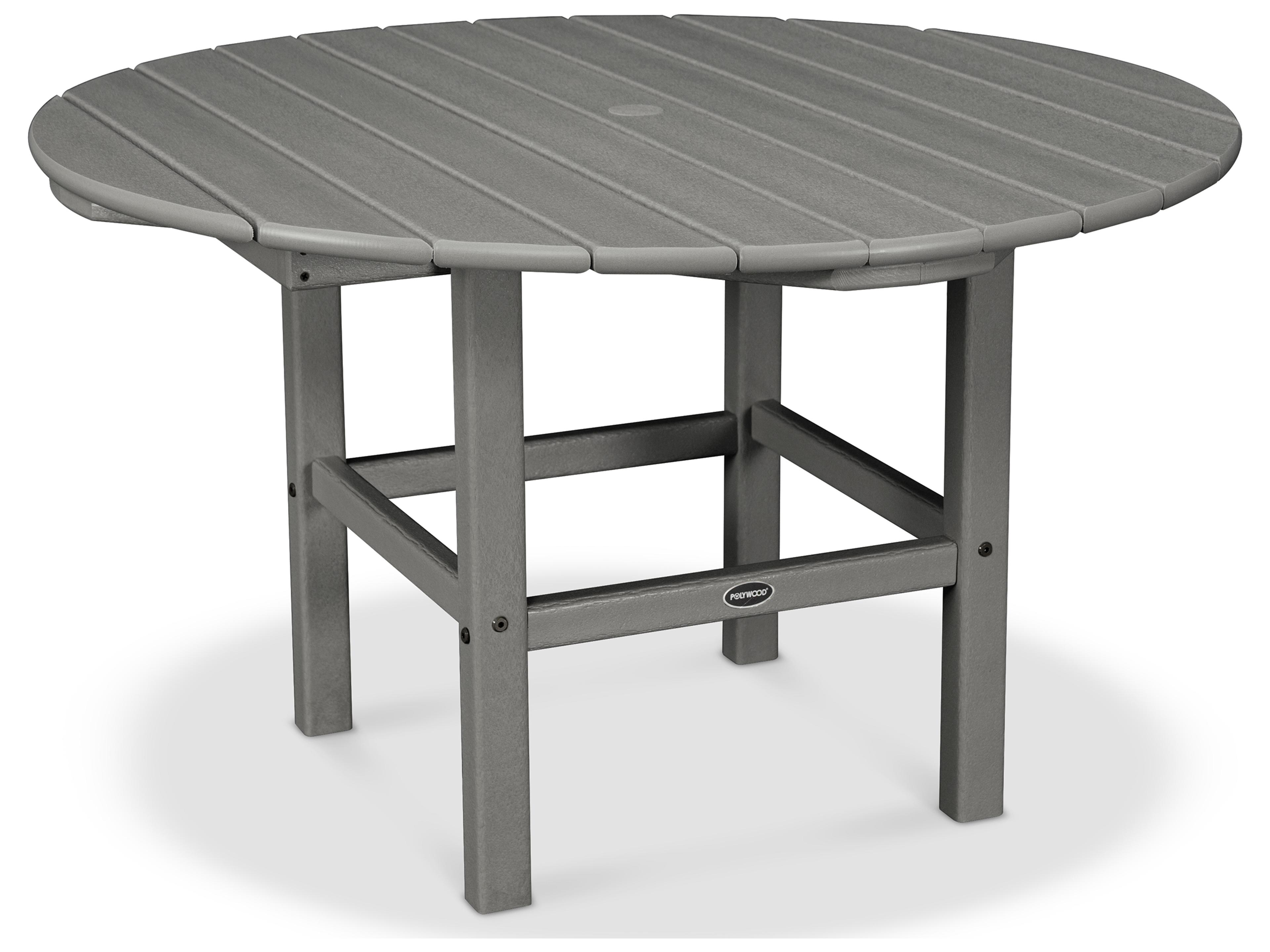 POLYWOOD® Kids Recycled Plastic Round Outdoor Dining Table