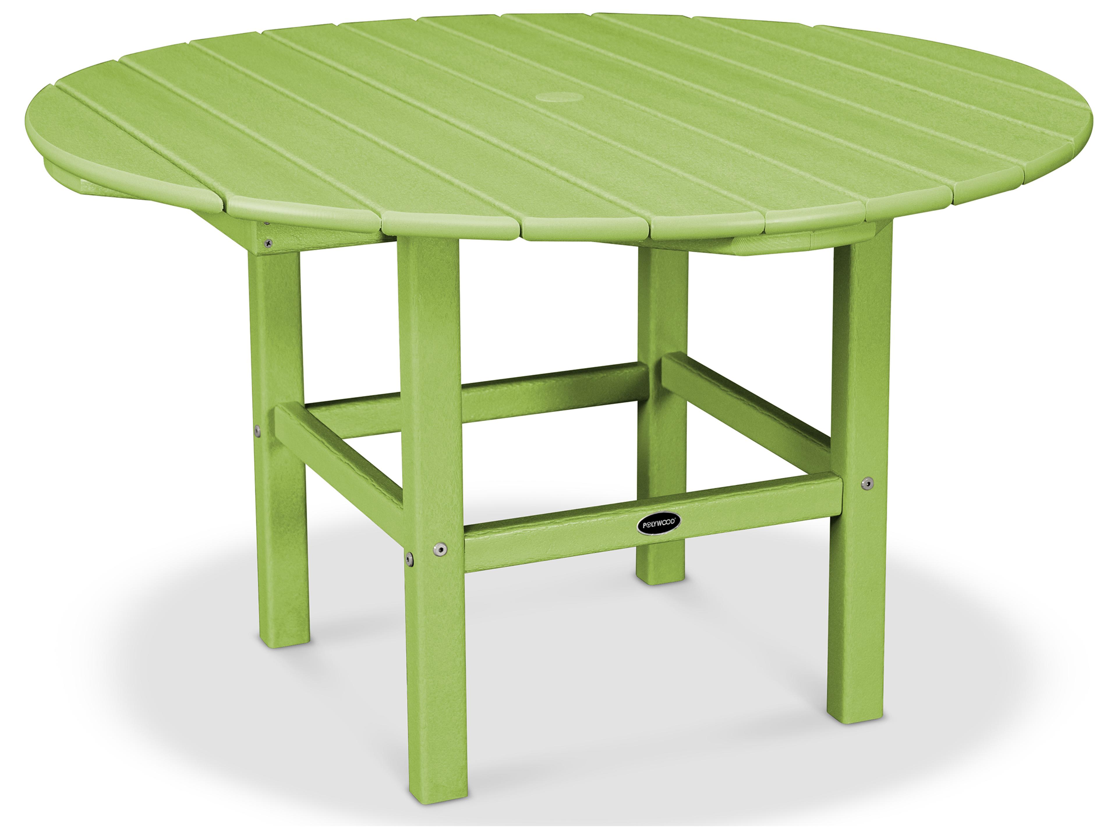 POLYWOOD® Kids Recycled Plastic Round Outdoor Dining Table